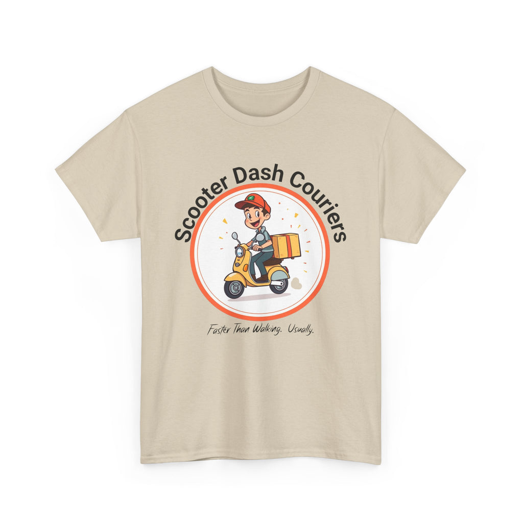 Scooter Courier Tee - Fun Urban Delivery T-Shirt, Perfect for Gifting, Casual Wear, Festivals, Everyday Use