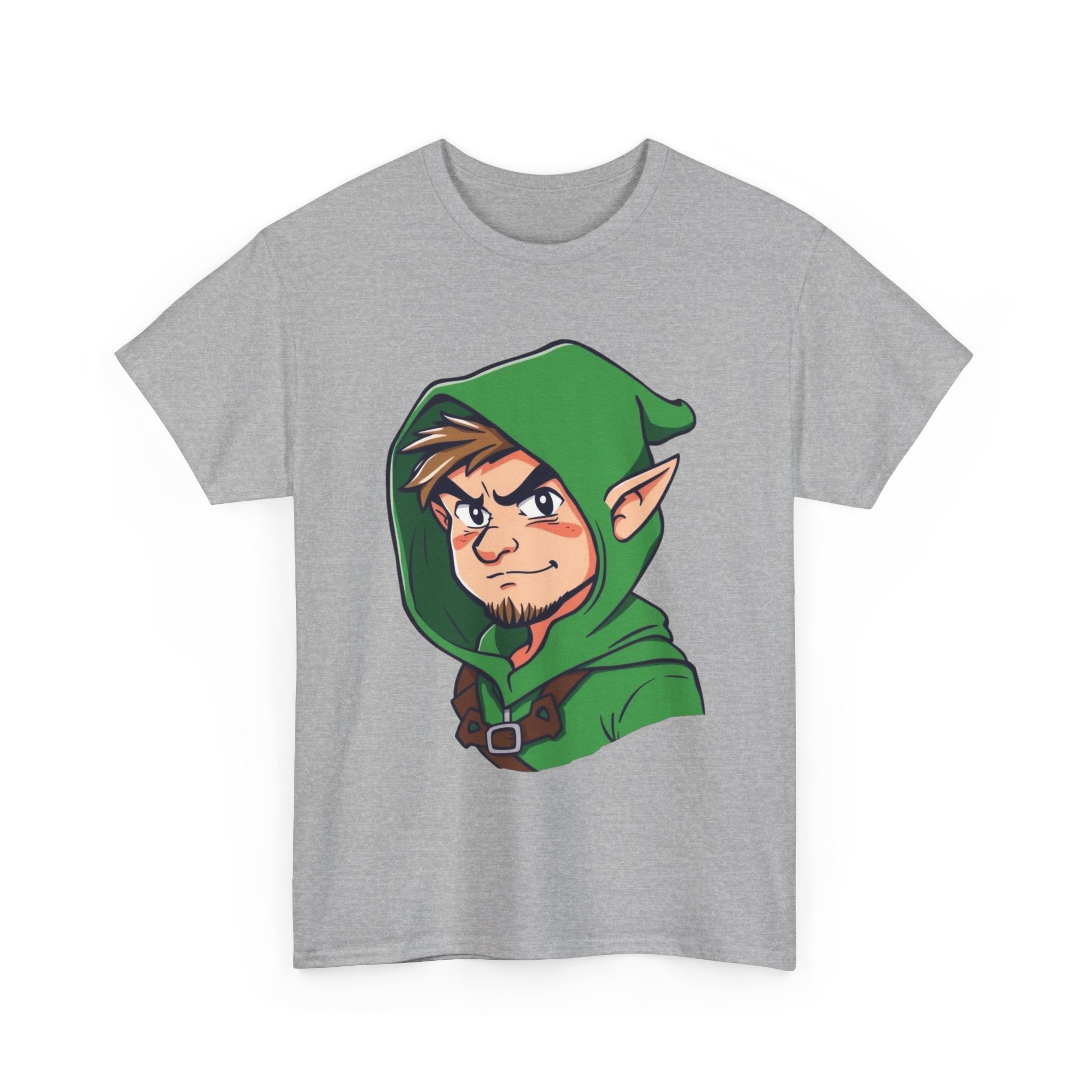 Robin Hood-Inspired Unisex Heavy Cotton Tee, Gamer Gift, Fantasy T-Shirt, Geeky Apparel, Celebration Wear, Unique Costume Tee