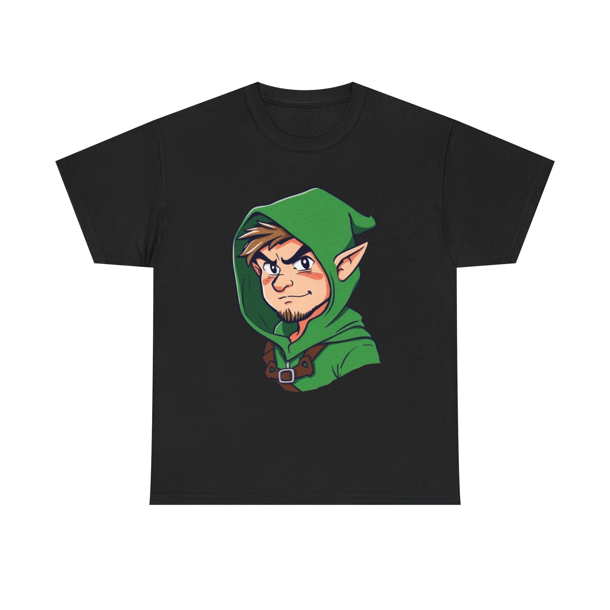 Robin Hood-Inspired Unisex Heavy Cotton Tee, Gamer Gift, Fantasy T-Shirt, Geeky Apparel, Celebration Wear, Unique Costume Tee
