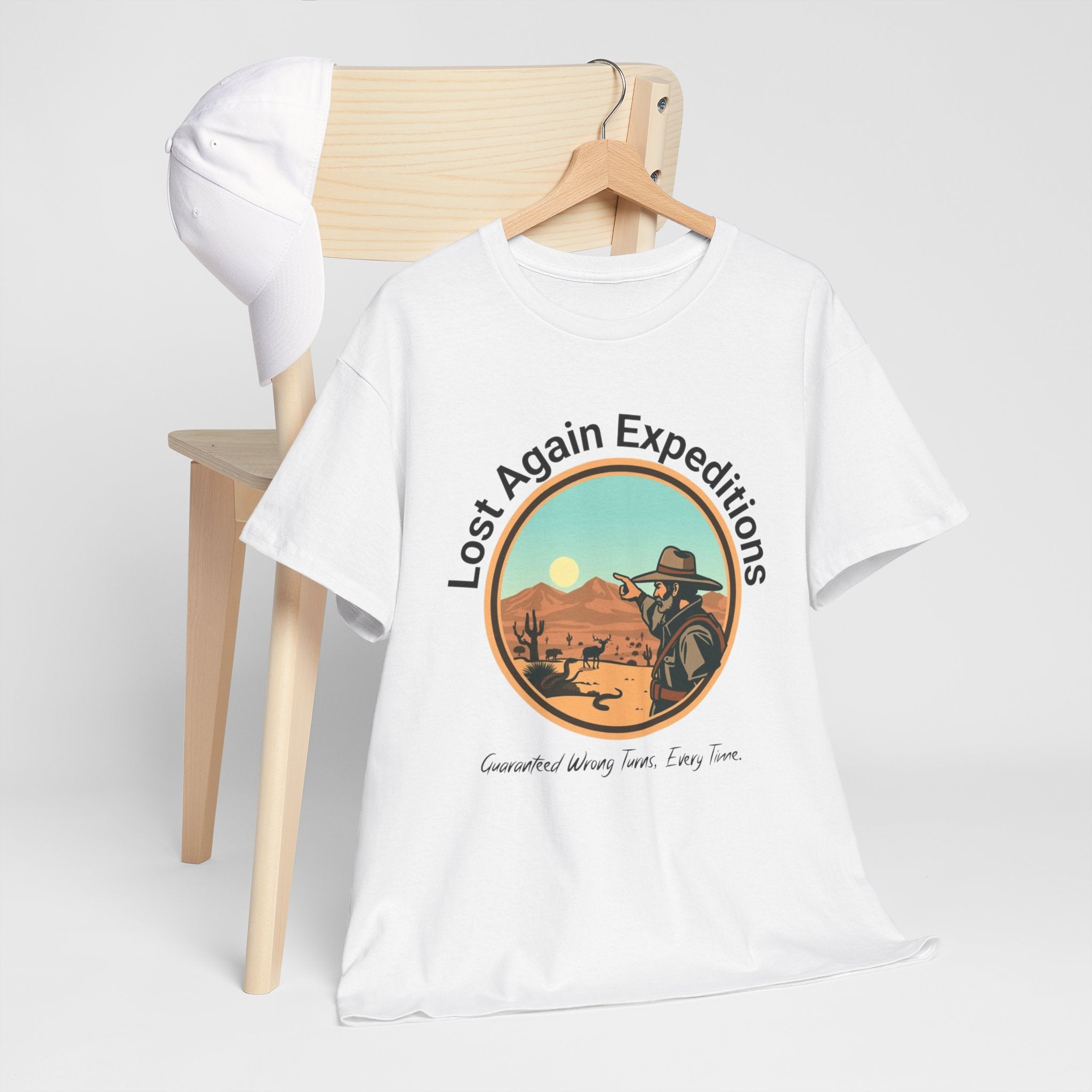 Vintage Adventure Graphic Tee, Lost Again Expeditions Shirt, Travel T-shirt, Unisex Cotton Top, Perfect Gift for Explorers