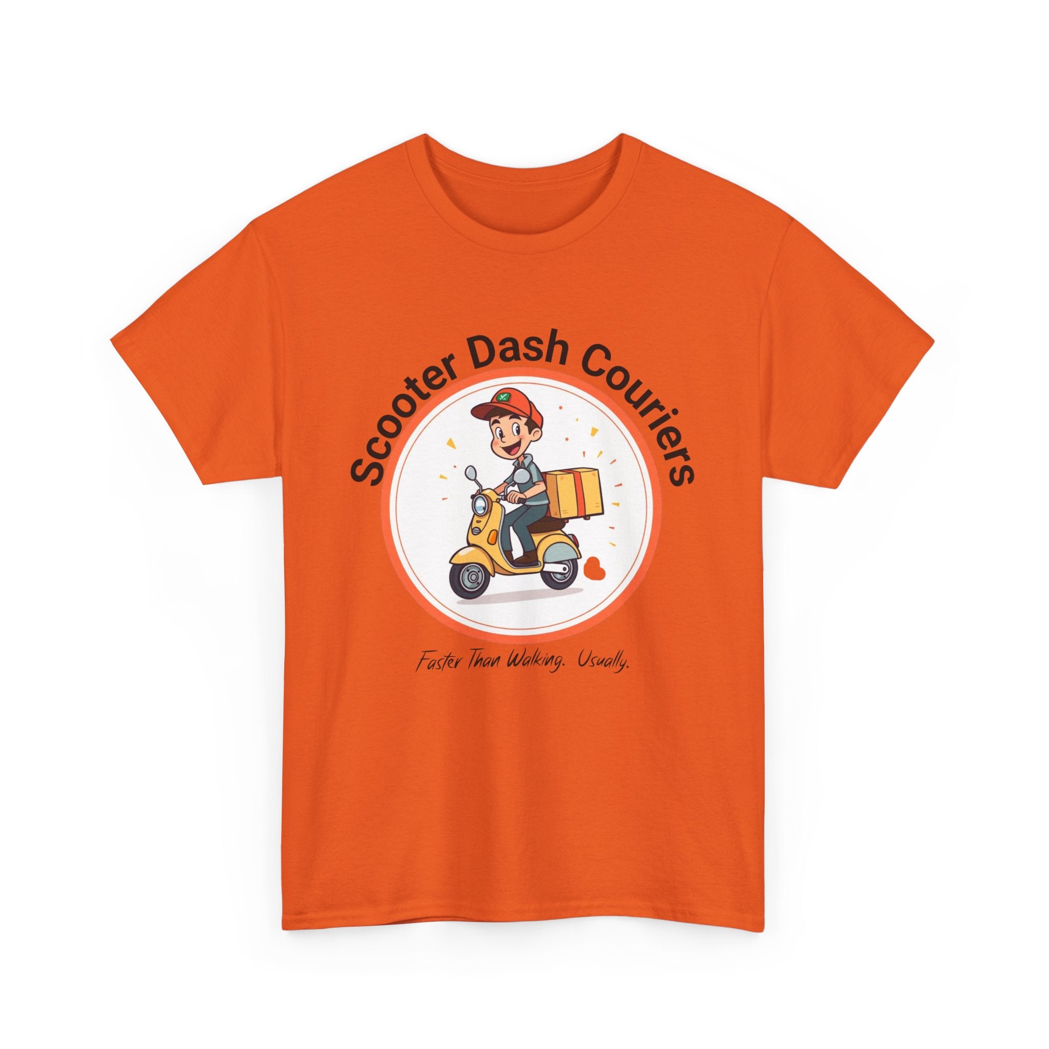 Scooter Courier Tee - Fun Urban Delivery T-Shirt, Perfect for Gifting, Casual Wear, Festivals, Everyday Use