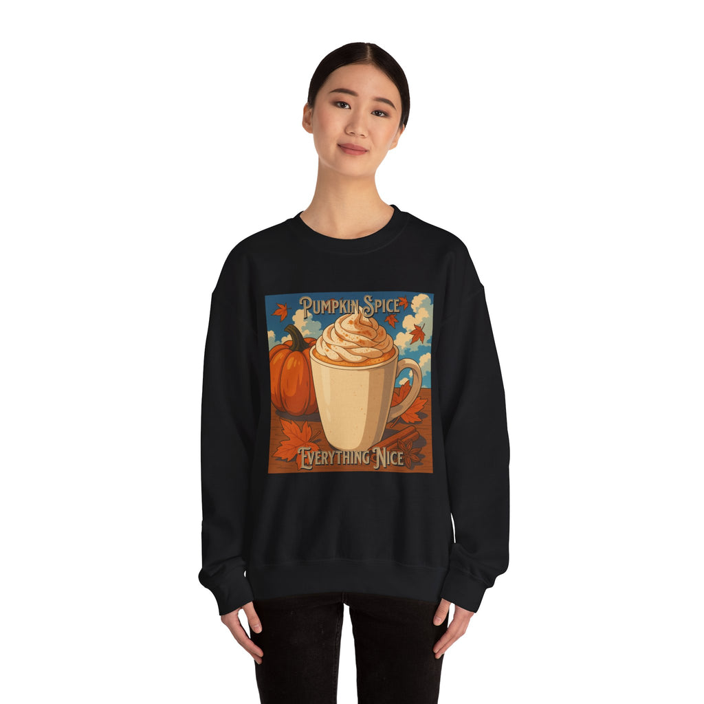Cozy Pumpkin Spice Sweatshirt | Fall Fashion, Sweatshirt Gift, Autumn Style, Coffee Lover Apparel, Thanksgiving Outfit