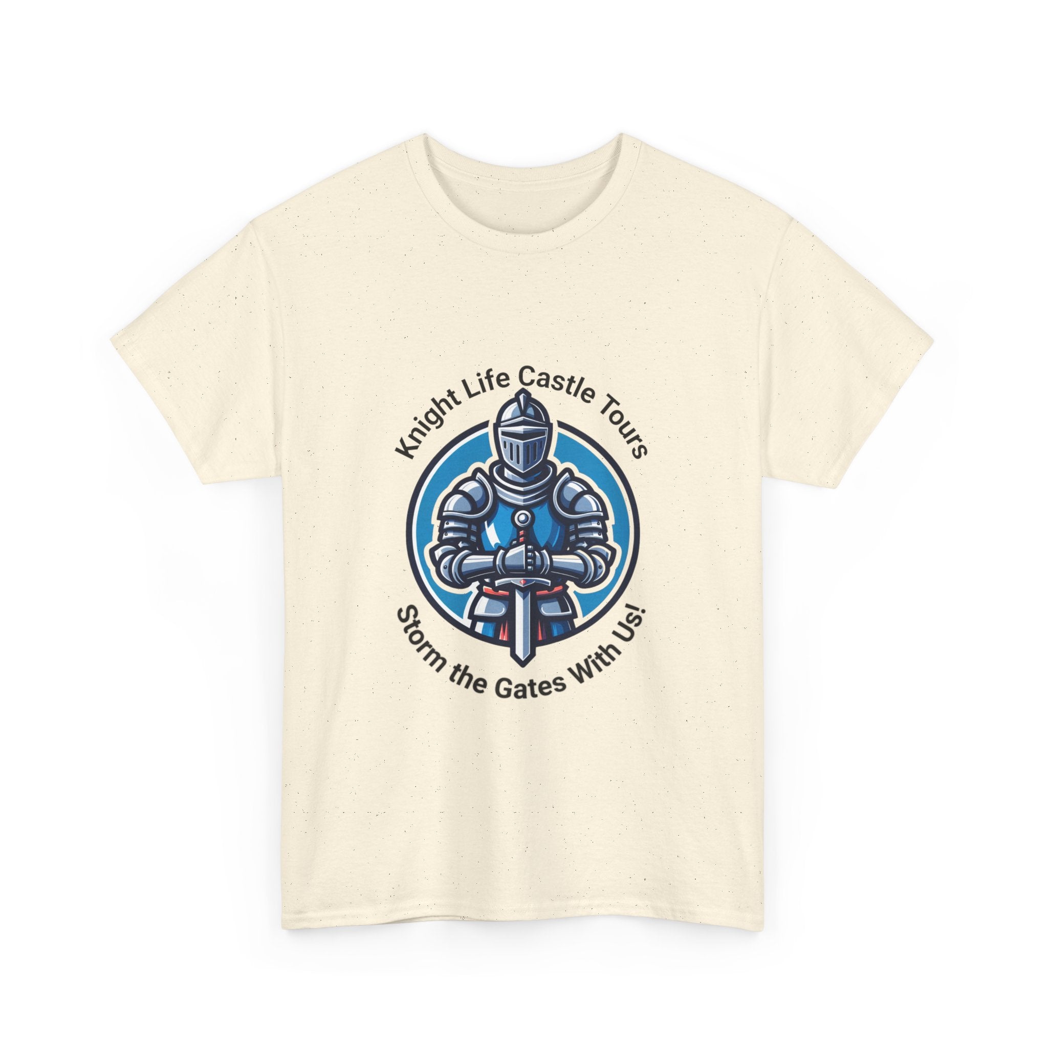 Knight Life Castle Tour Tee, Funny Graphic T-Shirt, Unisex Cotton Tee, Gift for Gamers, Summer Casual Wear, Adventure Theme Shirt