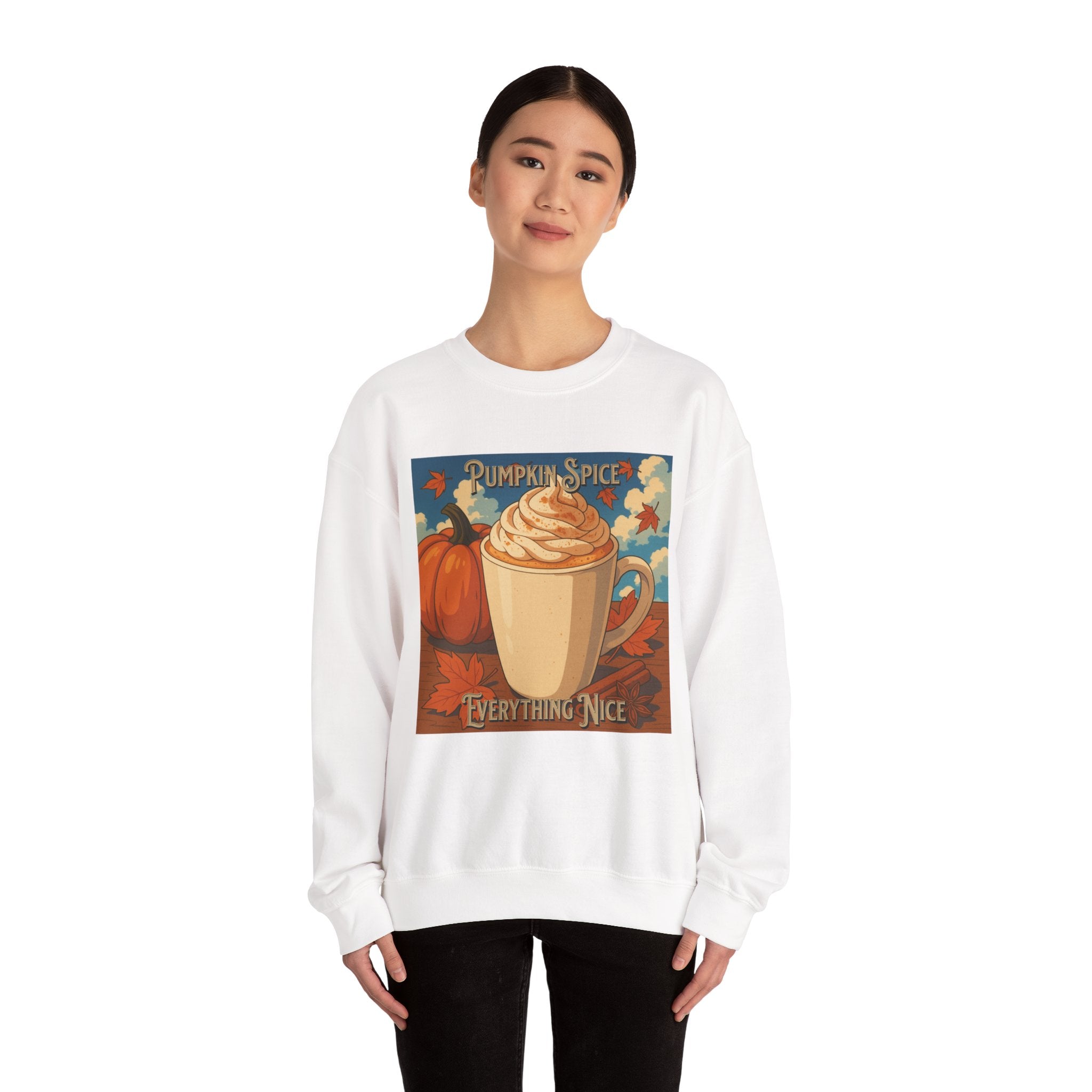 Cozy Pumpkin Spice Sweatshirt | Fall Fashion, Sweatshirt Gift, Autumn Style, Coffee Lover Apparel, Thanksgiving Outfit