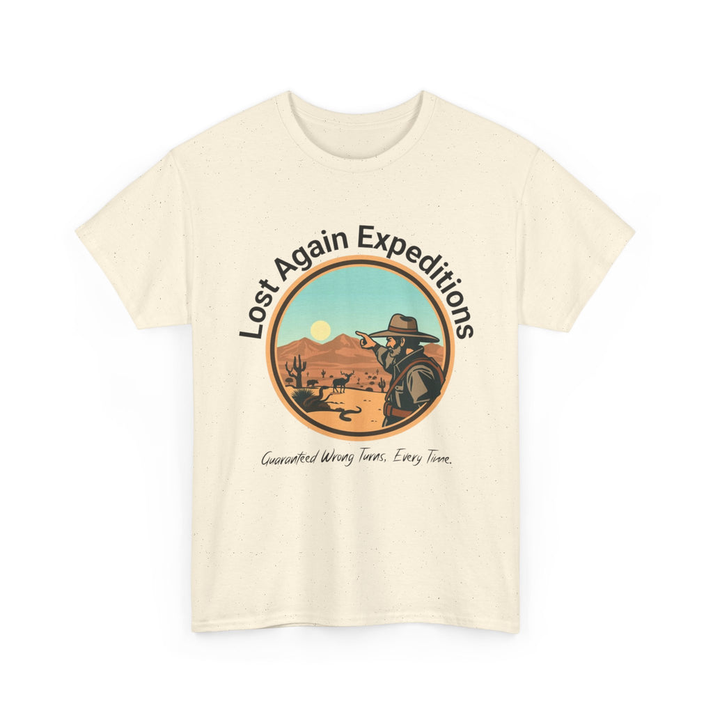 Vintage Adventure Graphic Tee, Lost Again Expeditions Shirt, Travel T-shirt, Unisex Cotton Top, Perfect Gift for Explorers