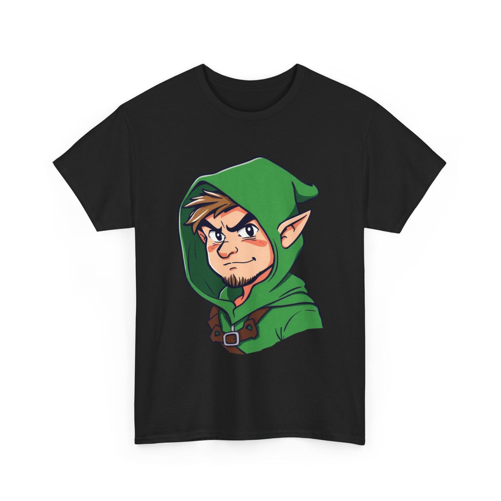 Robin Hood-Inspired Unisex Heavy Cotton Tee, Gamer Gift, Fantasy T-Shirt, Geeky Apparel, Celebration Wear, Unique Costume Tee