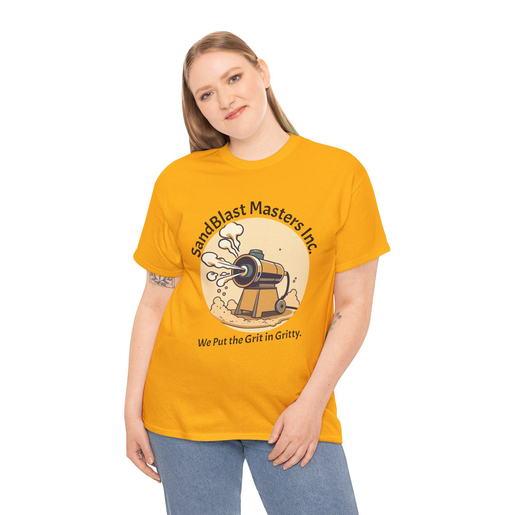 Sandblast Masters Inc. Unisex Heavy Cotton Tee - Casual Workwear, Graphic Tee, Gritty T-Shirt, Creative Gift, Comfortable Everyday Wear