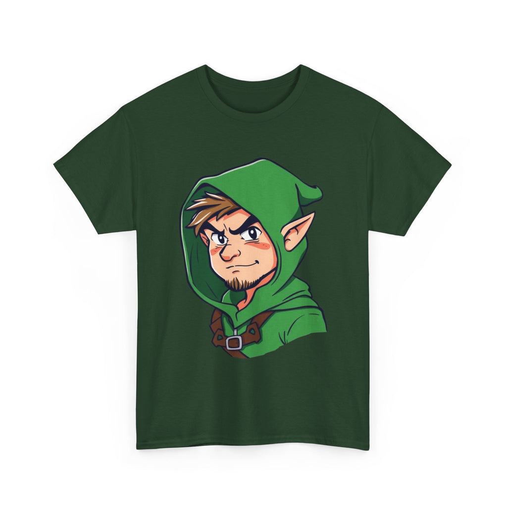 Robin Hood-Inspired Unisex Heavy Cotton Tee, Gamer Gift, Fantasy T-Shirt, Geeky Apparel, Celebration Wear, Unique Costume Tee