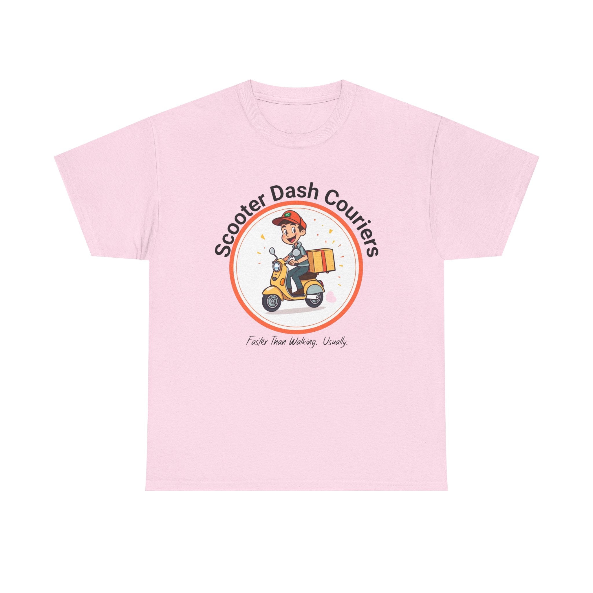 Scooter Courier Tee - Fun Urban Delivery T-Shirt, Perfect for Gifting, Casual Wear, Festivals, Everyday Use