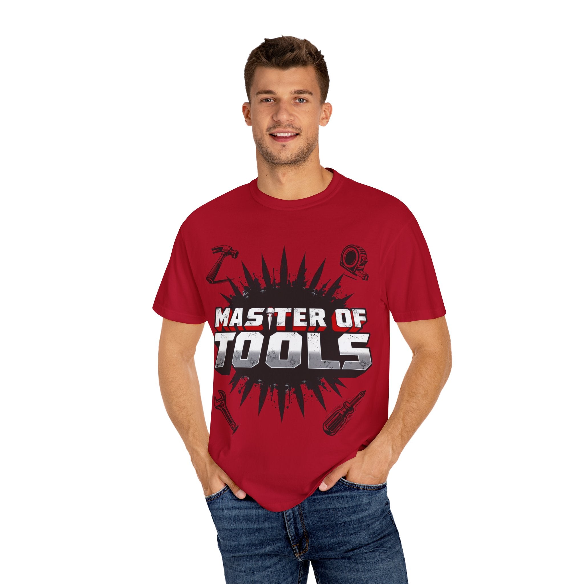 Master of Tools Unisex T-Shirt | Gift for DIY Enthusiasts | Crafting, Birthdays, Father's Day, Construction