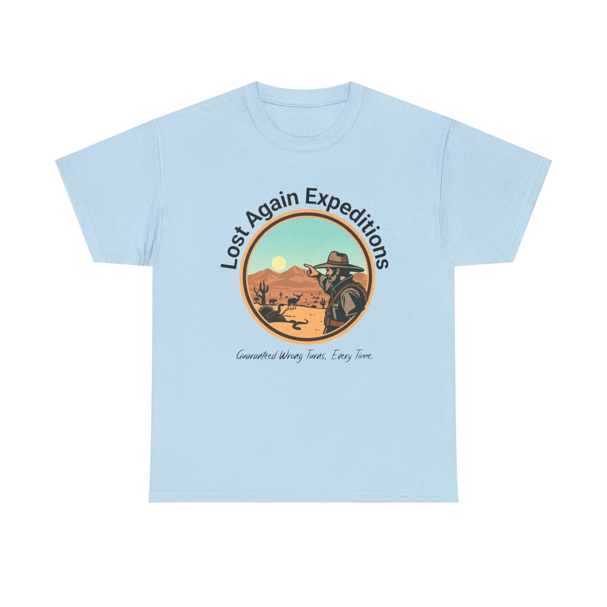 Vintage Adventure Graphic Tee, Lost Again Expeditions Shirt, Travel T-shirt, Unisex Cotton Top, Perfect Gift for Explorers