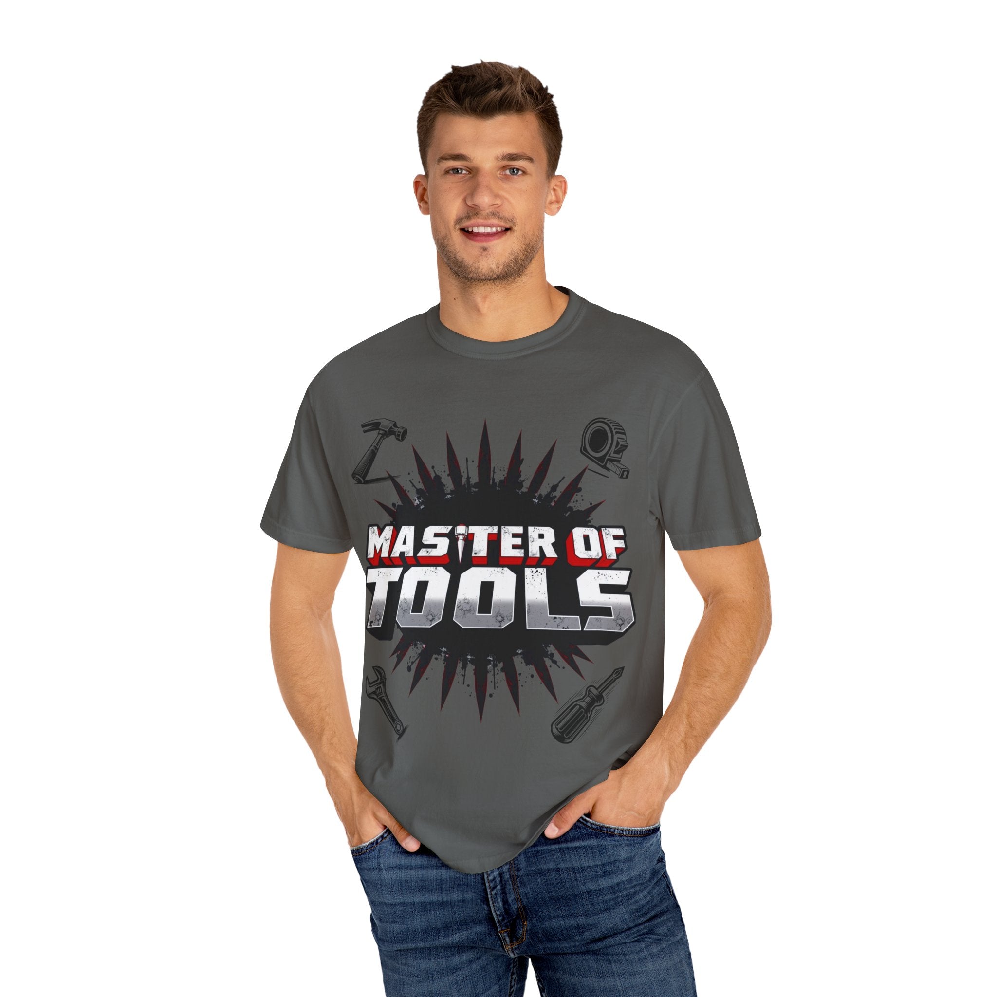 Master of Tools Unisex T-Shirt | Gift for DIY Enthusiasts | Crafting, Birthdays, Father's Day, Construction