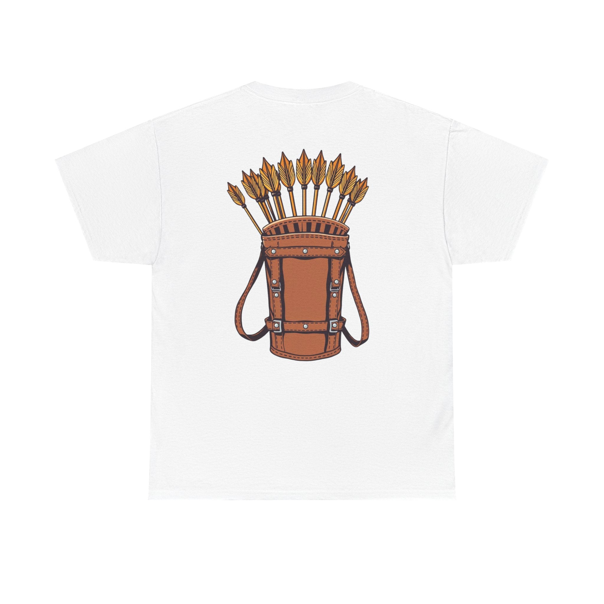 Robin Hood-Inspired Unisex Heavy Cotton Tee, Gamer Gift, Fantasy T-Shirt, Geeky Apparel, Celebration Wear, Unique Costume Tee