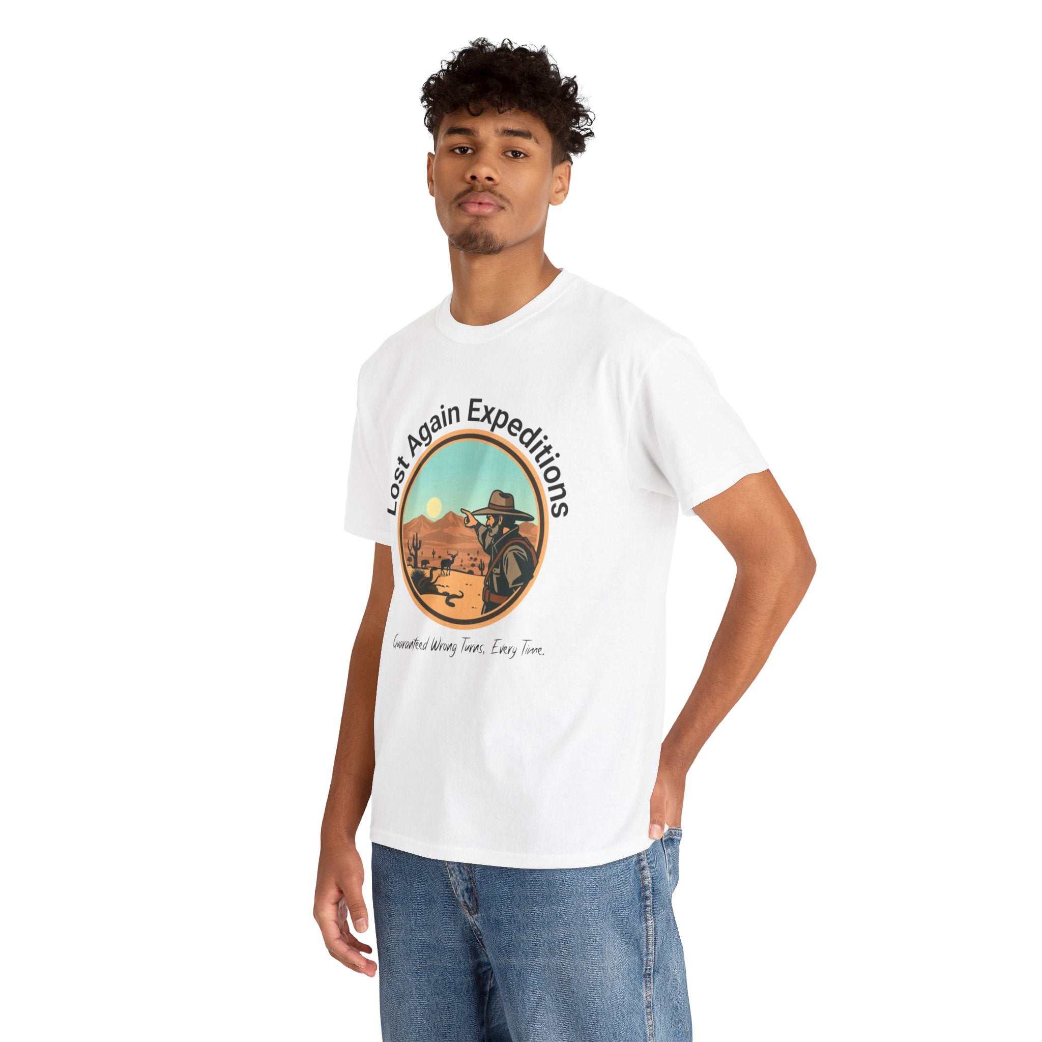Vintage Adventure Graphic Tee, Lost Again Expeditions Shirt, Travel T-shirt, Unisex Cotton Top, Perfect Gift for Explorers