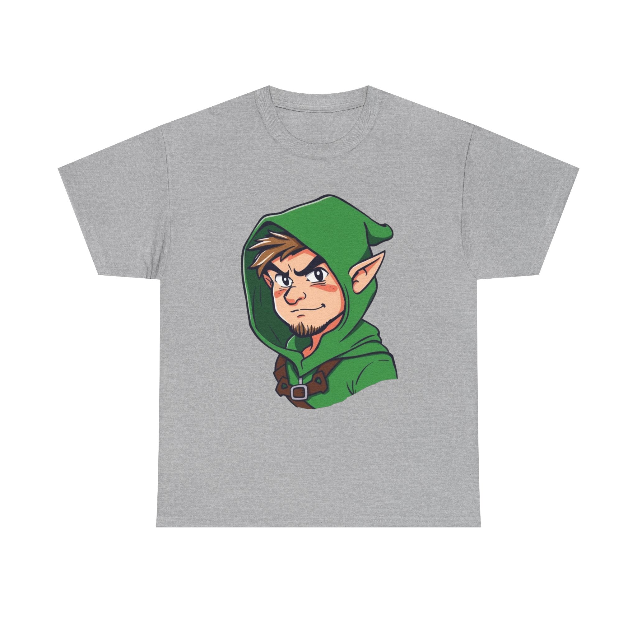 Robin Hood-Inspired Unisex Heavy Cotton Tee, Gamer Gift, Fantasy T-Shirt, Geeky Apparel, Celebration Wear, Unique Costume Tee
