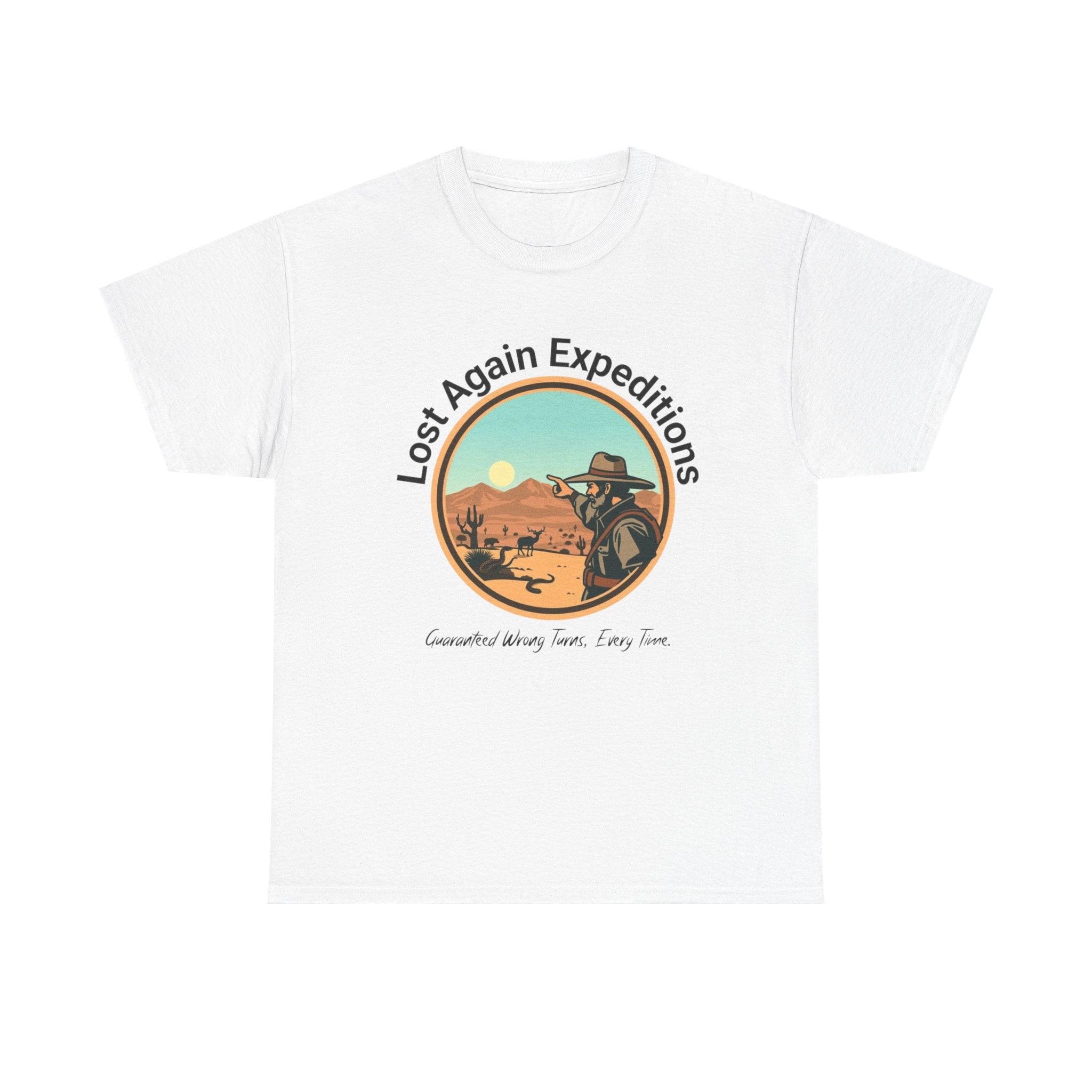 Vintage Adventure Graphic Tee, Lost Again Expeditions Shirt, Travel T-shirt, Unisex Cotton Top, Perfect Gift for Explorers