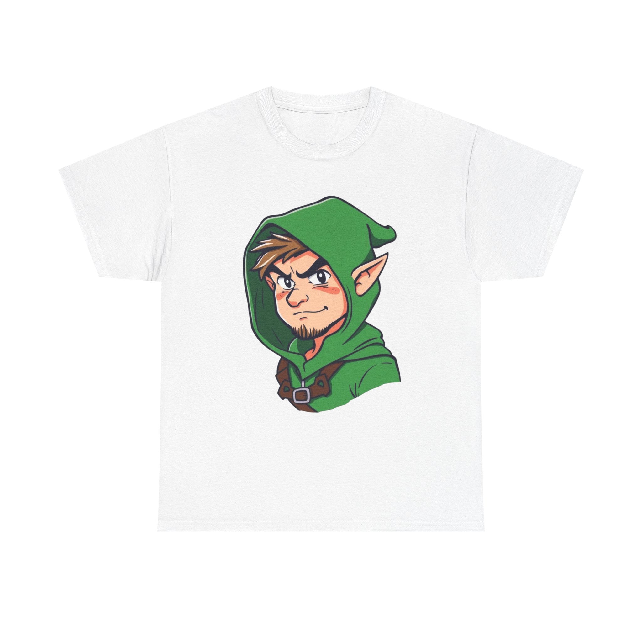 Robin Hood-Inspired Unisex Heavy Cotton Tee, Gamer Gift, Fantasy T-Shirt, Geeky Apparel, Celebration Wear, Unique Costume Tee