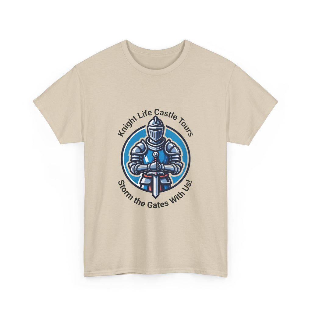Knight Life Castle Tour Tee, Funny Graphic T-Shirt, Unisex Cotton Tee, Gift for Gamers, Summer Casual Wear, Adventure Theme Shirt