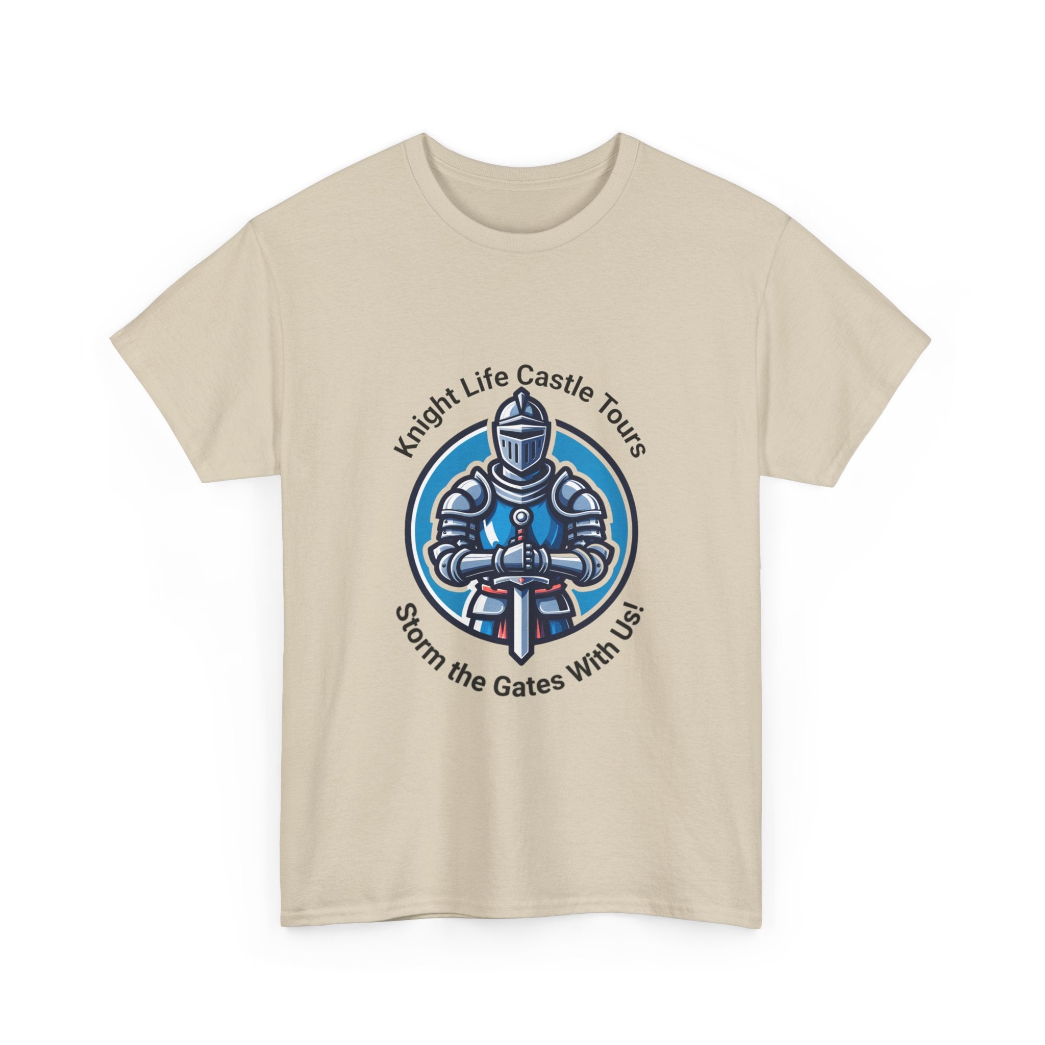 Knight Life Castle Tour Tee, Funny Graphic T-Shirt, Unisex Cotton Tee, Gift for Gamers, Summer Casual Wear, Adventure Theme Shirt
