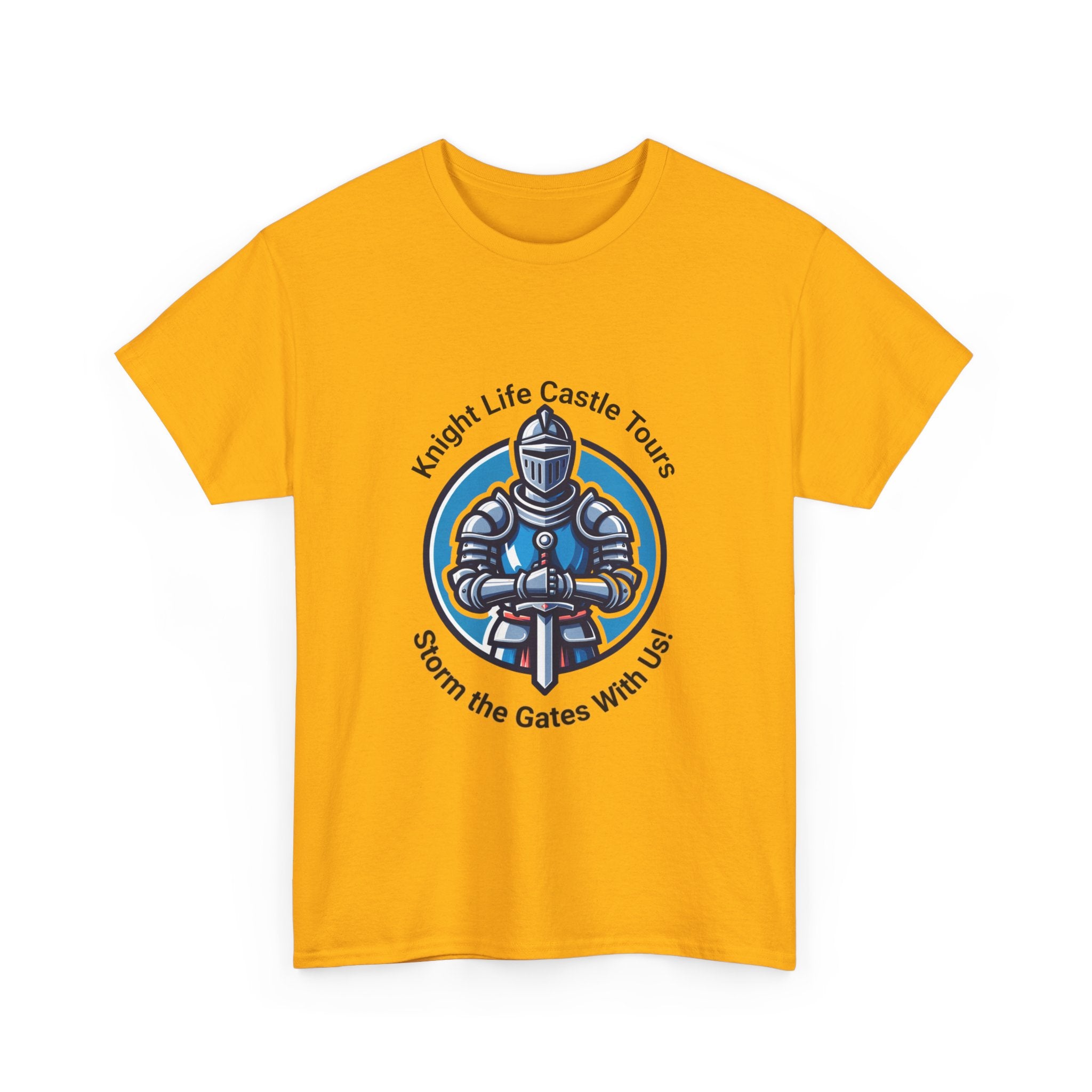 Knight Life Castle Tour Tee, Funny Graphic T-Shirt, Unisex Cotton Tee, Gift for Gamers, Summer Casual Wear, Adventure Theme Shirt