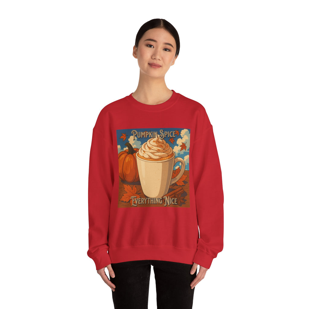 Cozy Pumpkin Spice Sweatshirt | Fall Fashion, Sweatshirt Gift, Autumn Style, Coffee Lover Apparel, Thanksgiving Outfit
