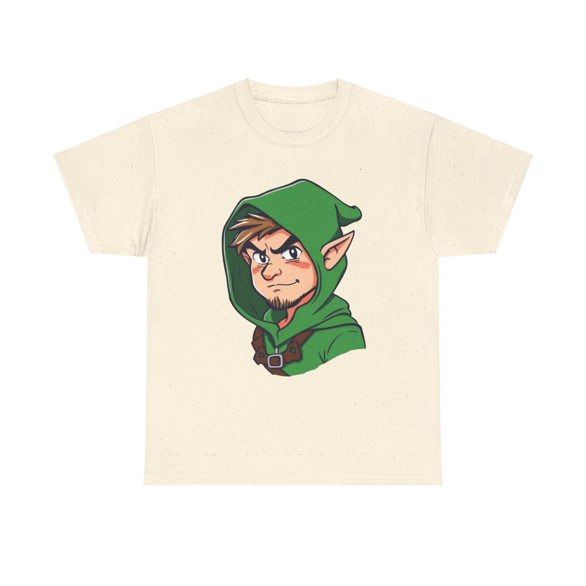 Robin Hood-Inspired Unisex Heavy Cotton Tee, Gamer Gift, Fantasy T-Shirt, Geeky Apparel, Celebration Wear, Unique Costume Tee
