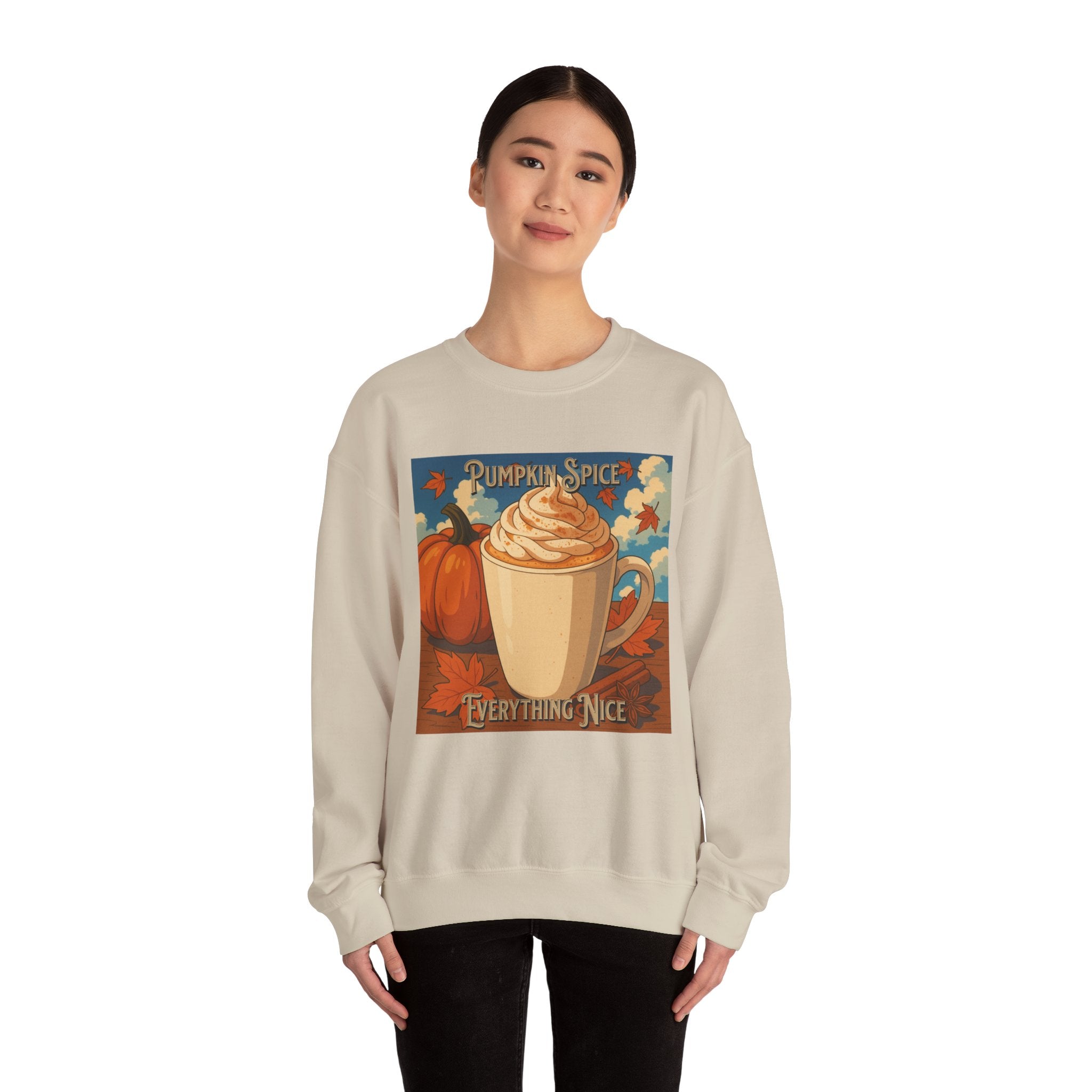 Cozy Pumpkin Spice Sweatshirt | Fall Fashion, Sweatshirt Gift, Autumn Style, Coffee Lover Apparel, Thanksgiving Outfit