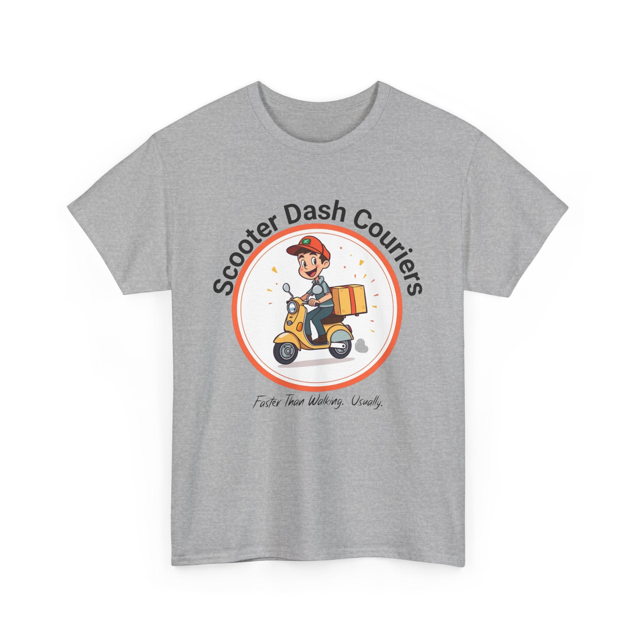 Scooter Courier Tee - Fun Urban Delivery T-Shirt, Perfect for Gifting, Casual Wear, Festivals, Everyday Use