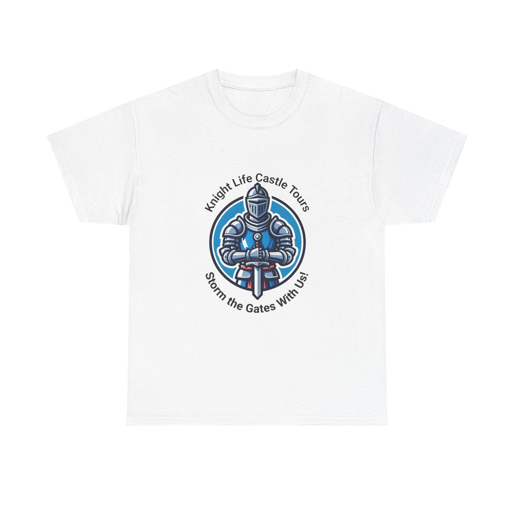 Knight Life Castle Tour Tee, Funny Graphic T-Shirt, Unisex Cotton Tee, Gift for Gamers, Summer Casual Wear, Adventure Theme Shirt