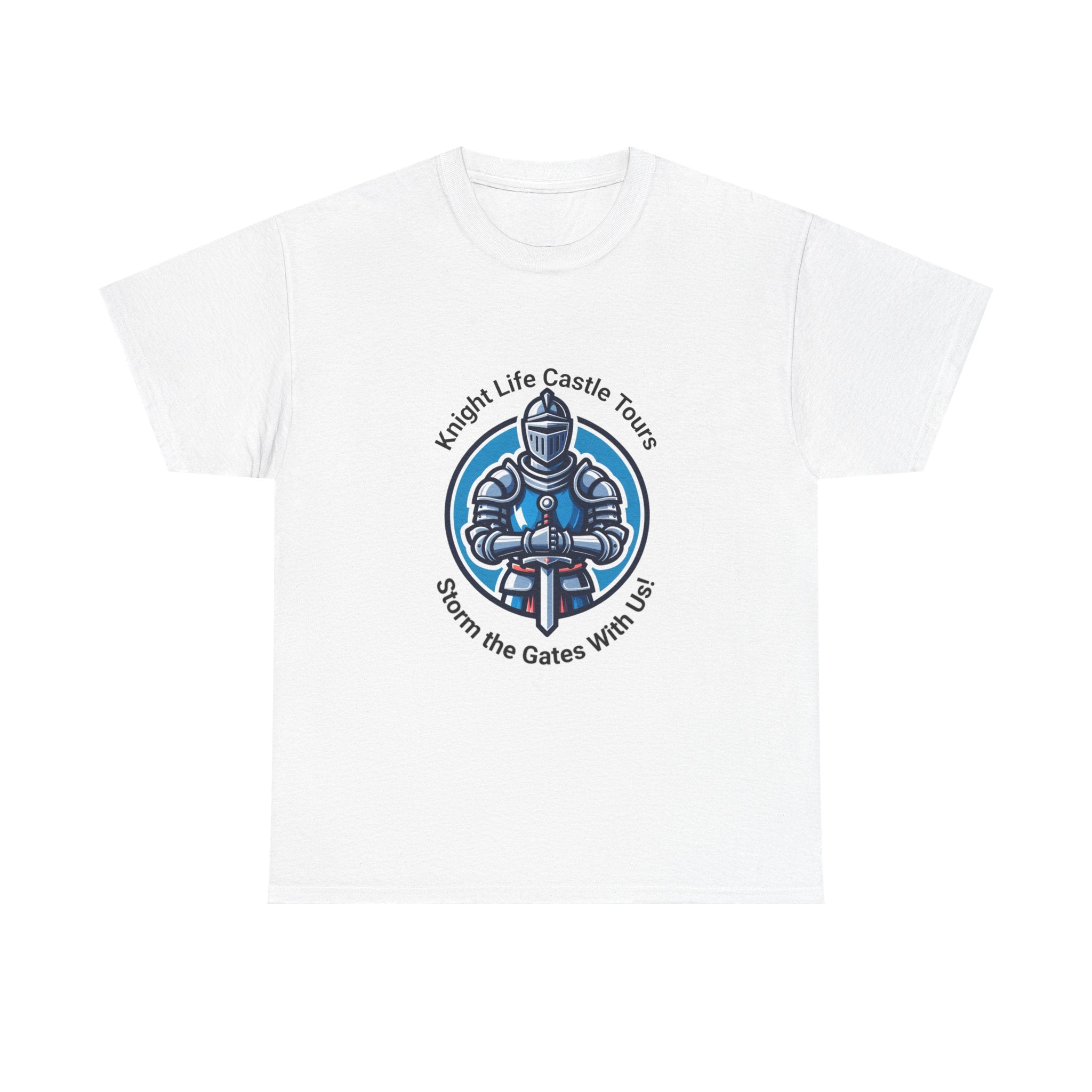 Knight Life Castle Tour Tee, Funny Graphic T-Shirt, Unisex Cotton Tee, Gift for Gamers, Summer Casual Wear, Adventure Theme Shirt