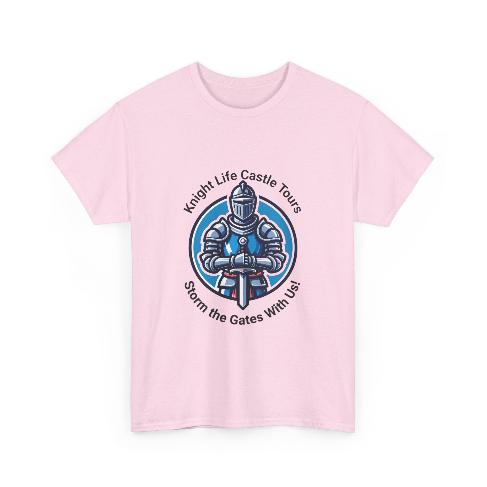 Knight Life Castle Tour Tee, Funny Graphic T-Shirt, Unisex Cotton Tee, Gift for Gamers, Summer Casual Wear, Adventure Theme Shirt