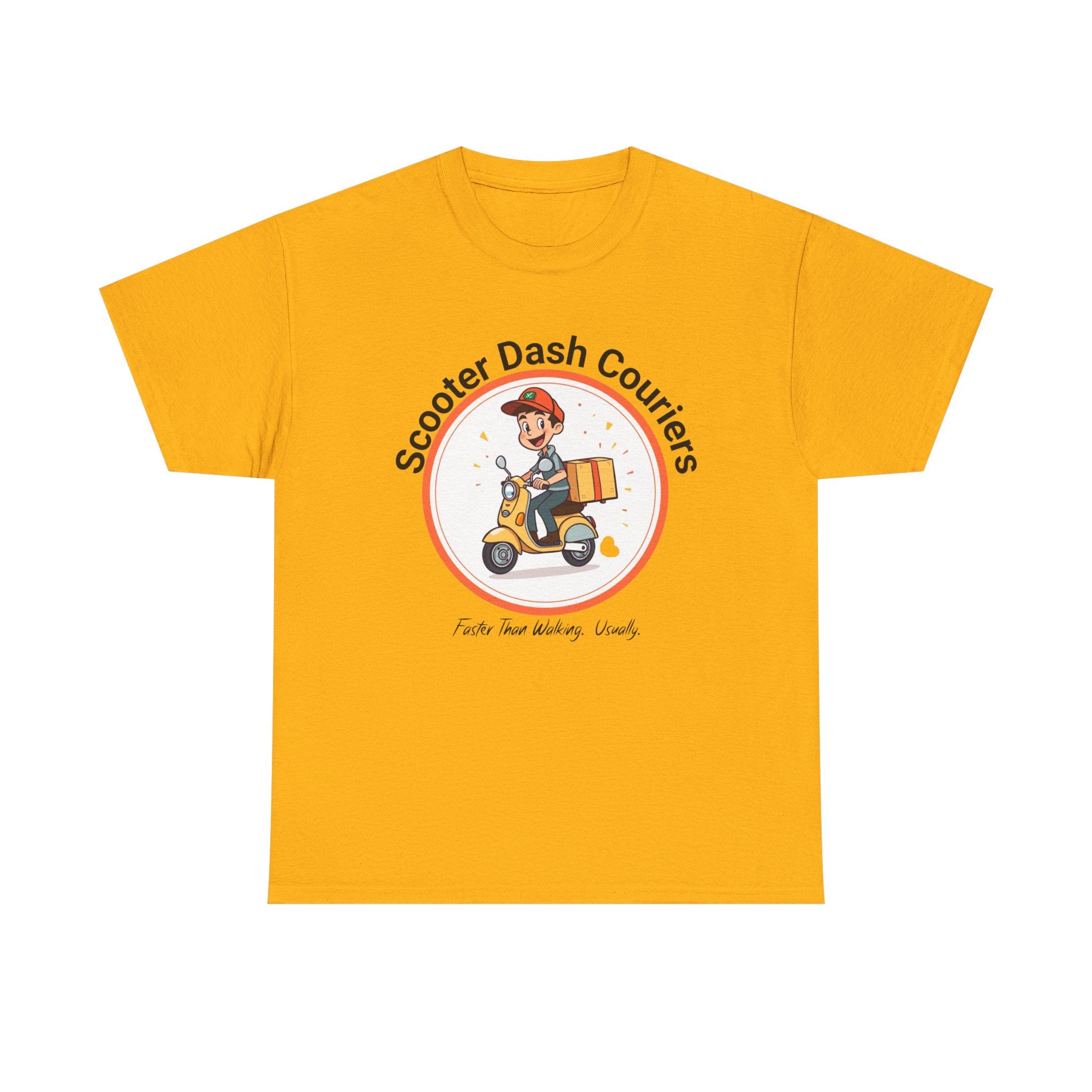 Scooter Courier Tee - Fun Urban Delivery T-Shirt, Perfect for Gifting, Casual Wear, Festivals, Everyday Use
