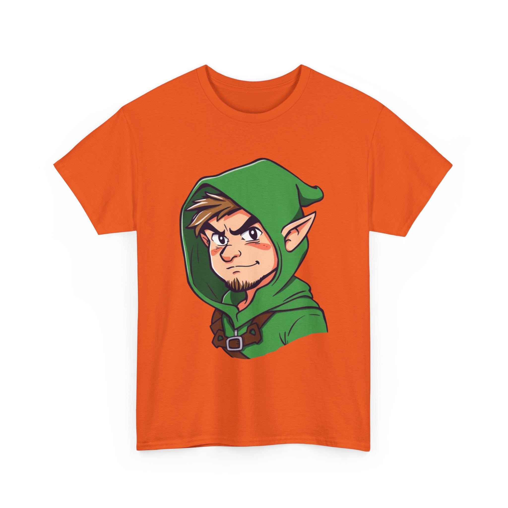Robin Hood-Inspired Unisex Heavy Cotton Tee, Gamer Gift, Fantasy T-Shirt, Geeky Apparel, Celebration Wear, Unique Costume Tee