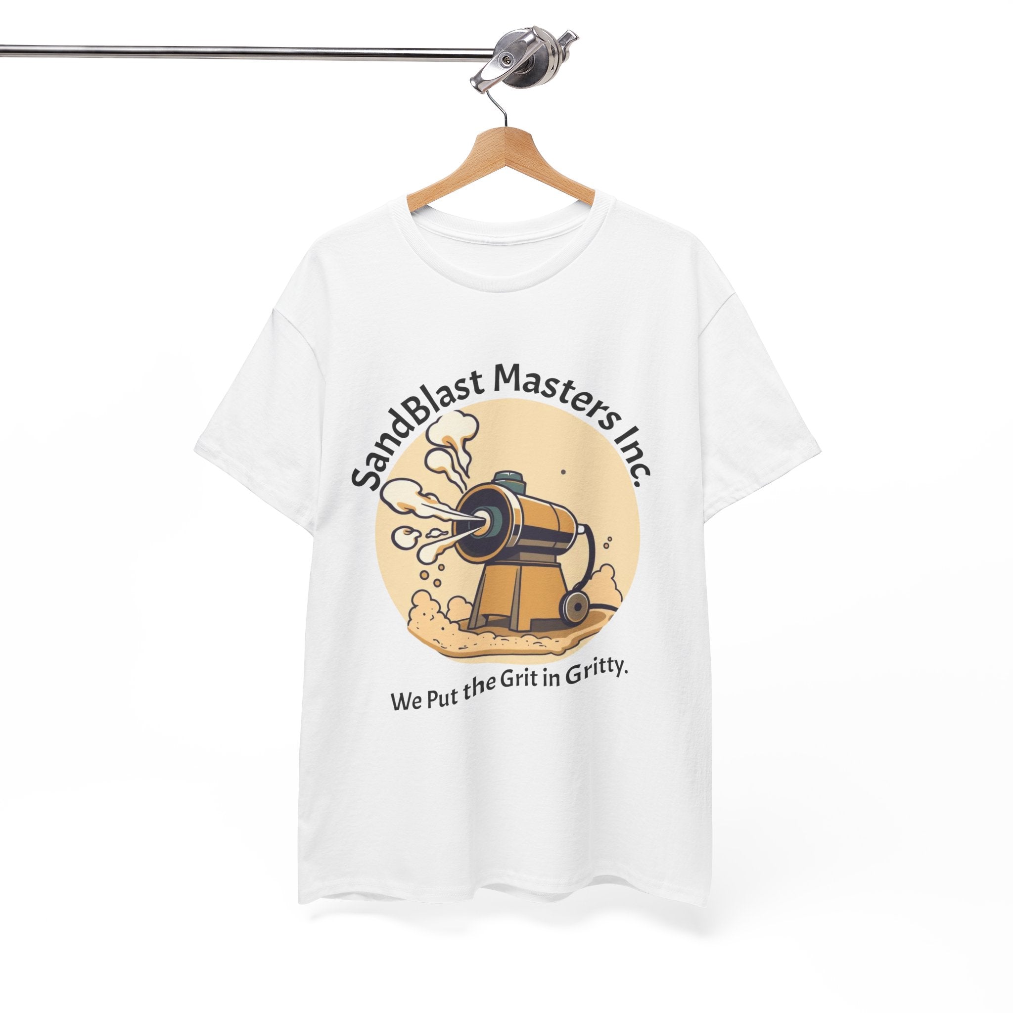 Sandblast Masters Inc. Unisex Heavy Cotton Tee - Casual Workwear, Graphic Tee, Gritty T-Shirt, Creative Gift, Comfortable Everyday Wear