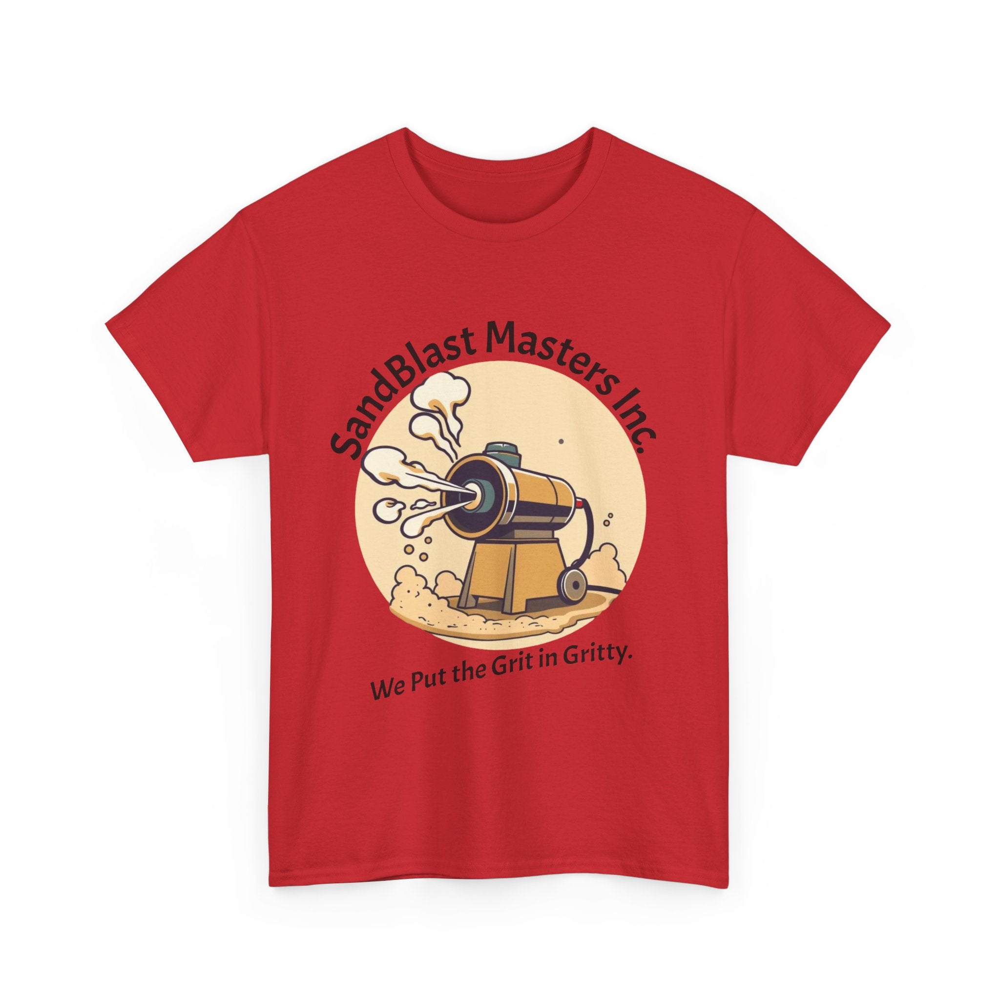 Sandblast Masters Inc. Unisex Heavy Cotton Tee - Casual Workwear, Graphic Tee, Gritty T-Shirt, Creative Gift, Comfortable Everyday Wear