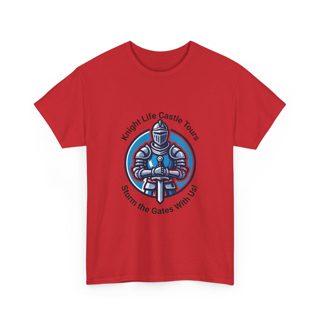 Knight Life Castle Tour Tee, Funny Graphic T-Shirt, Unisex Cotton Tee, Gift for Gamers, Summer Casual Wear, Adventure Theme Shirt