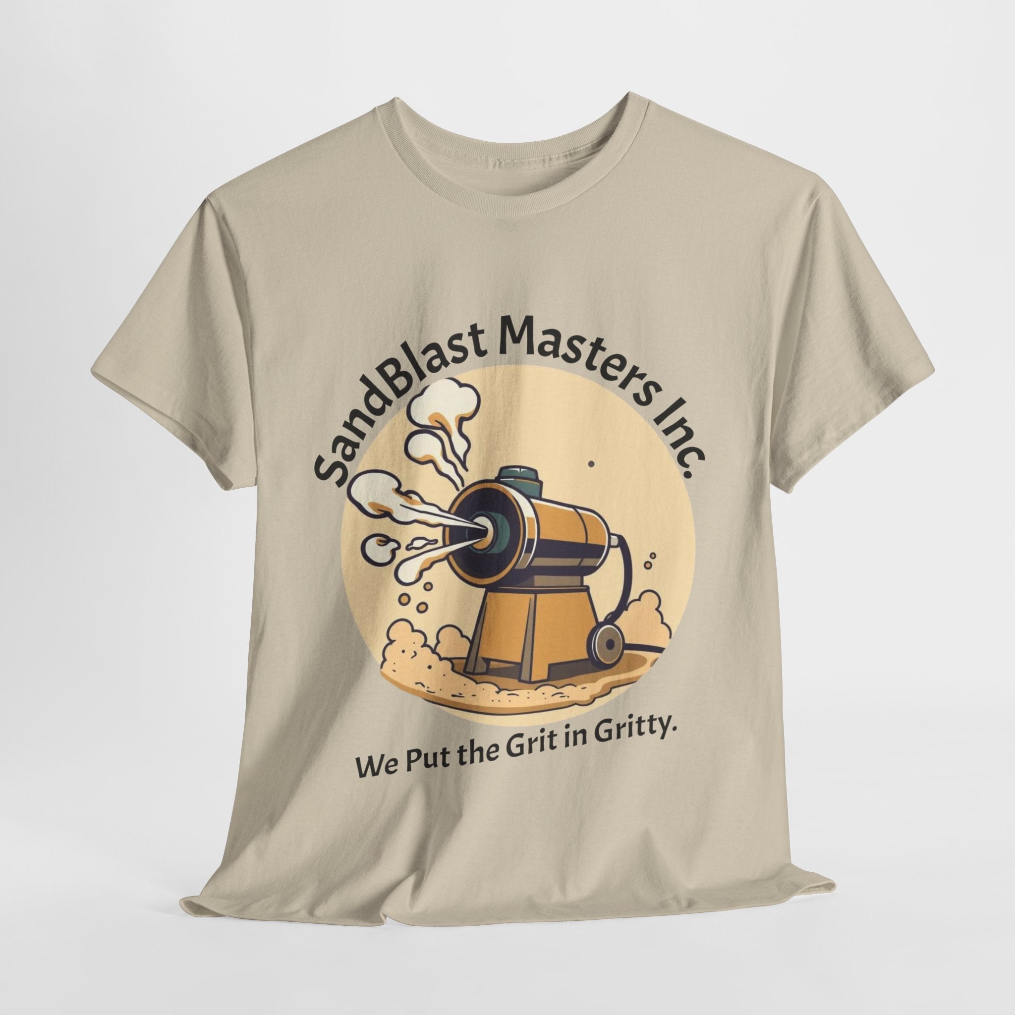 Sandblast Masters Inc. Unisex Heavy Cotton Tee - Casual Workwear, Graphic Tee, Gritty T-Shirt, Creative Gift, Comfortable Everyday Wear