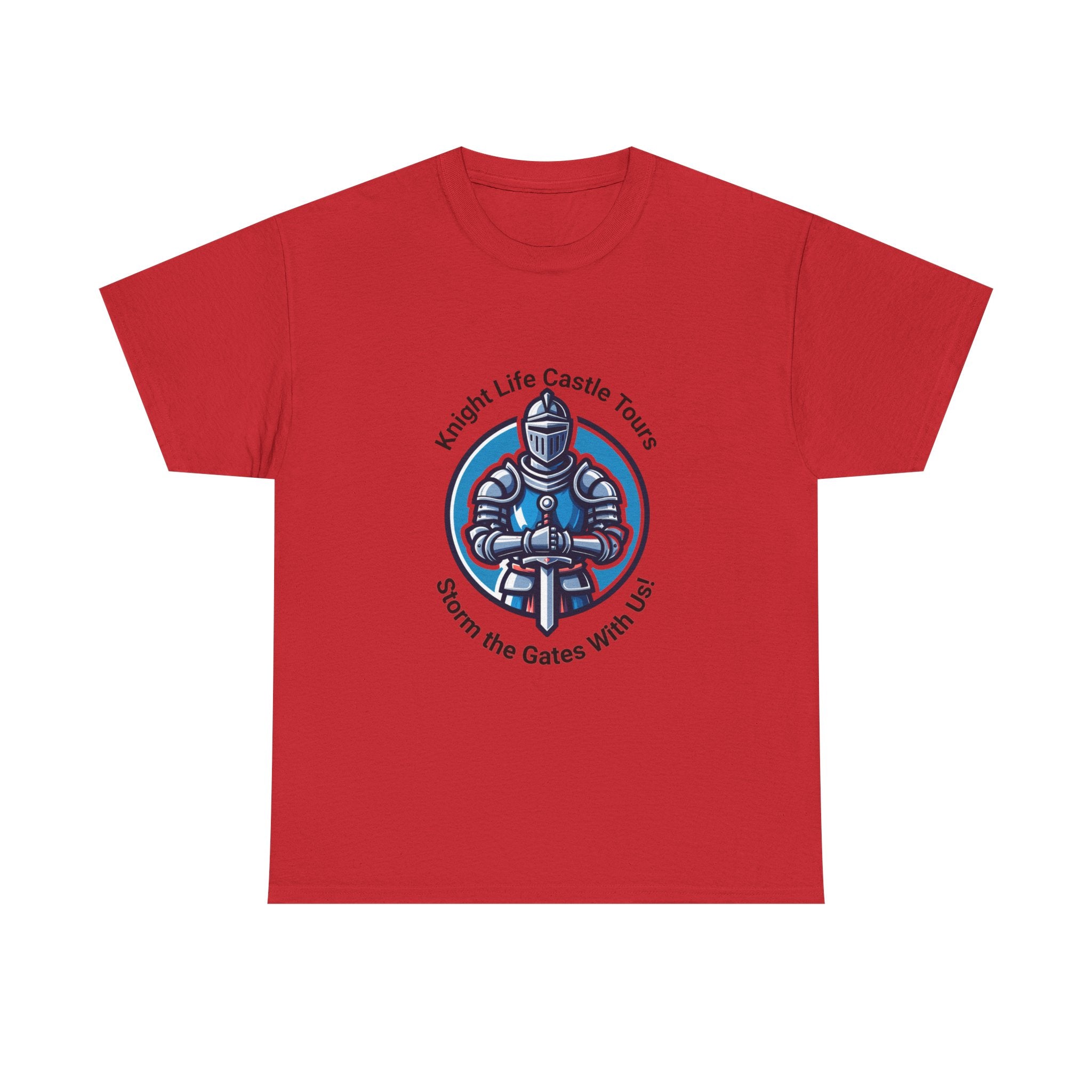 Knight Life Castle Tour Tee, Funny Graphic T-Shirt, Unisex Cotton Tee, Gift for Gamers, Summer Casual Wear, Adventure Theme Shirt