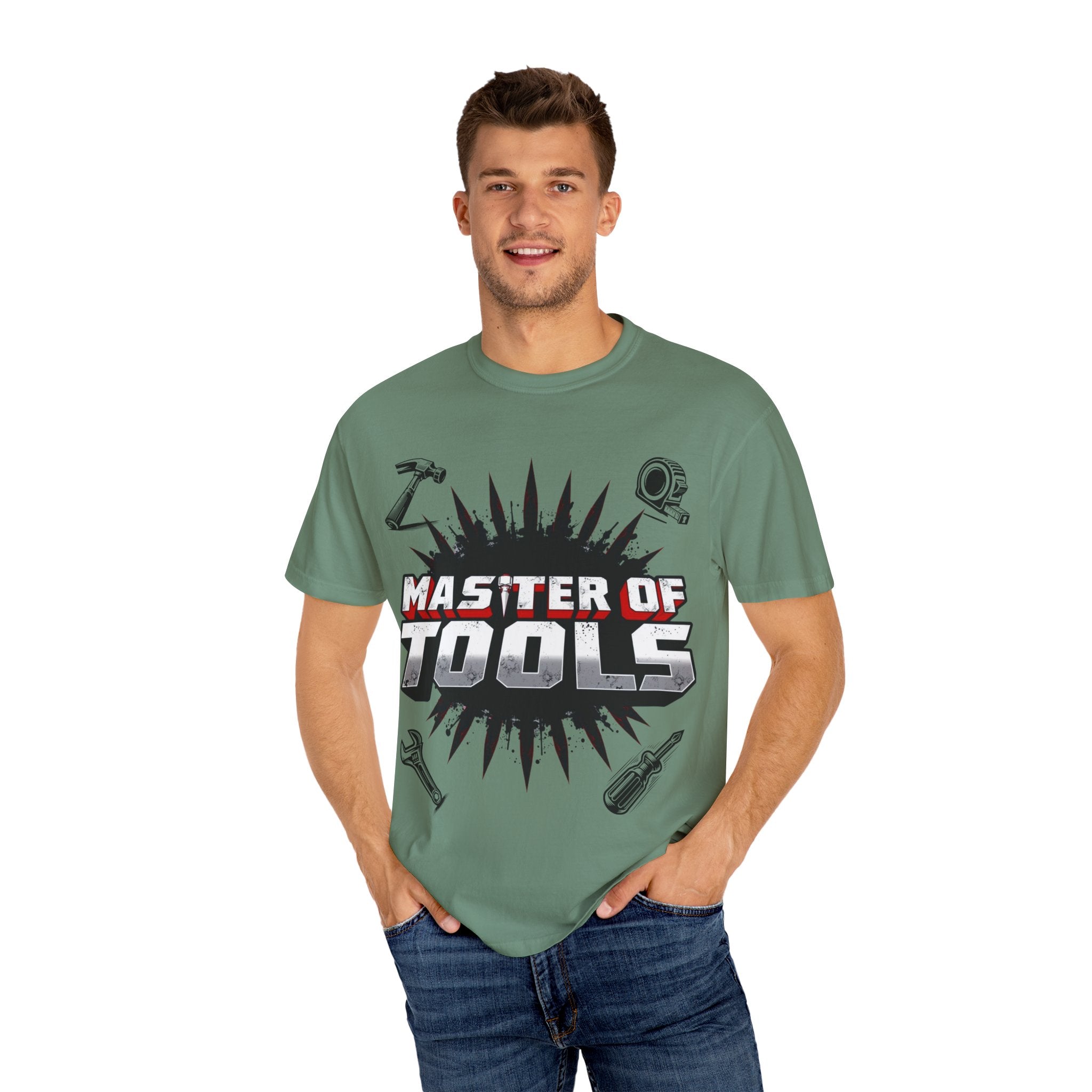 Master of Tools Unisex T-Shirt | Gift for DIY Enthusiasts | Crafting, Birthdays, Father's Day, Construction
