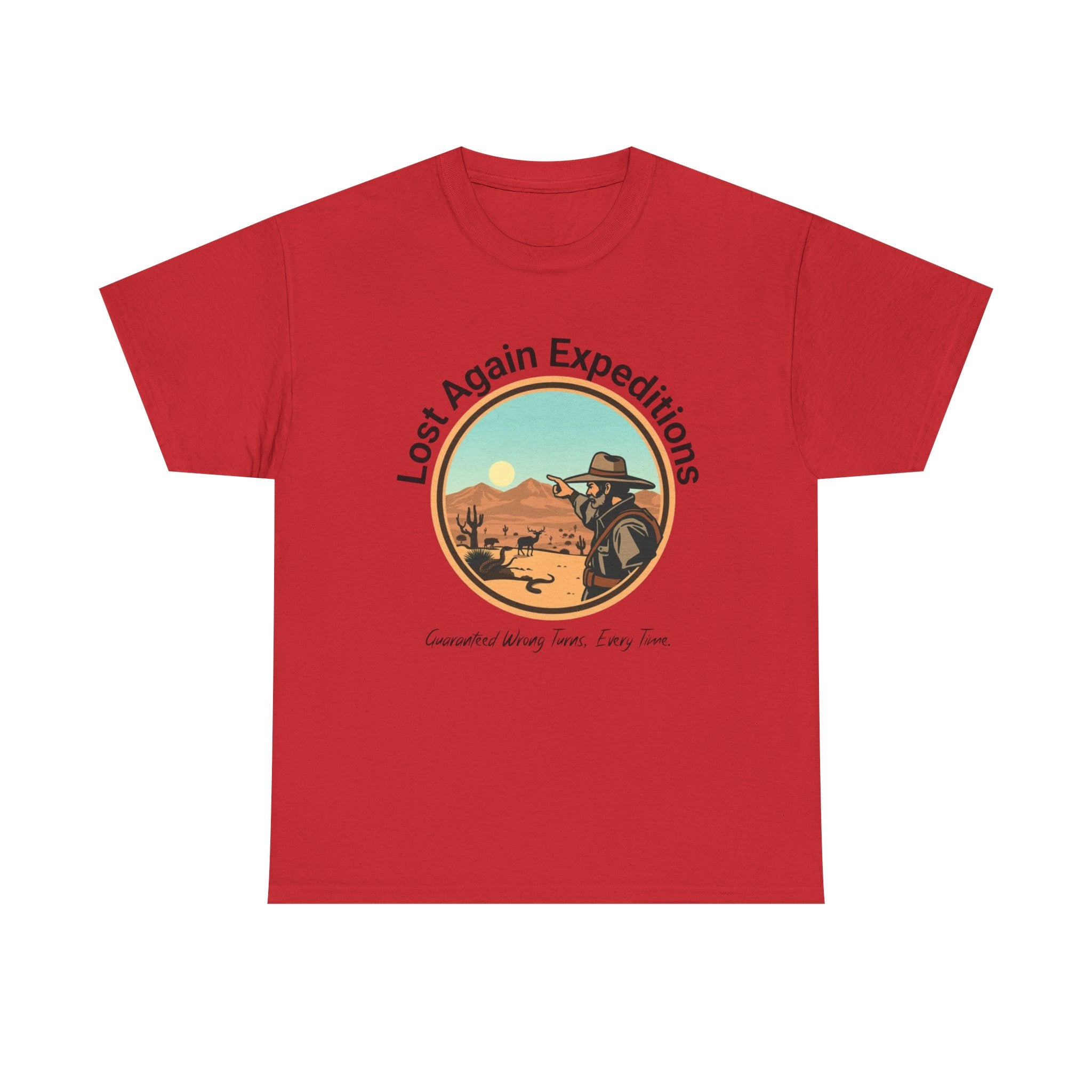 Vintage Adventure Graphic Tee, Lost Again Expeditions Shirt, Travel T-shirt, Unisex Cotton Top, Perfect Gift for Explorers