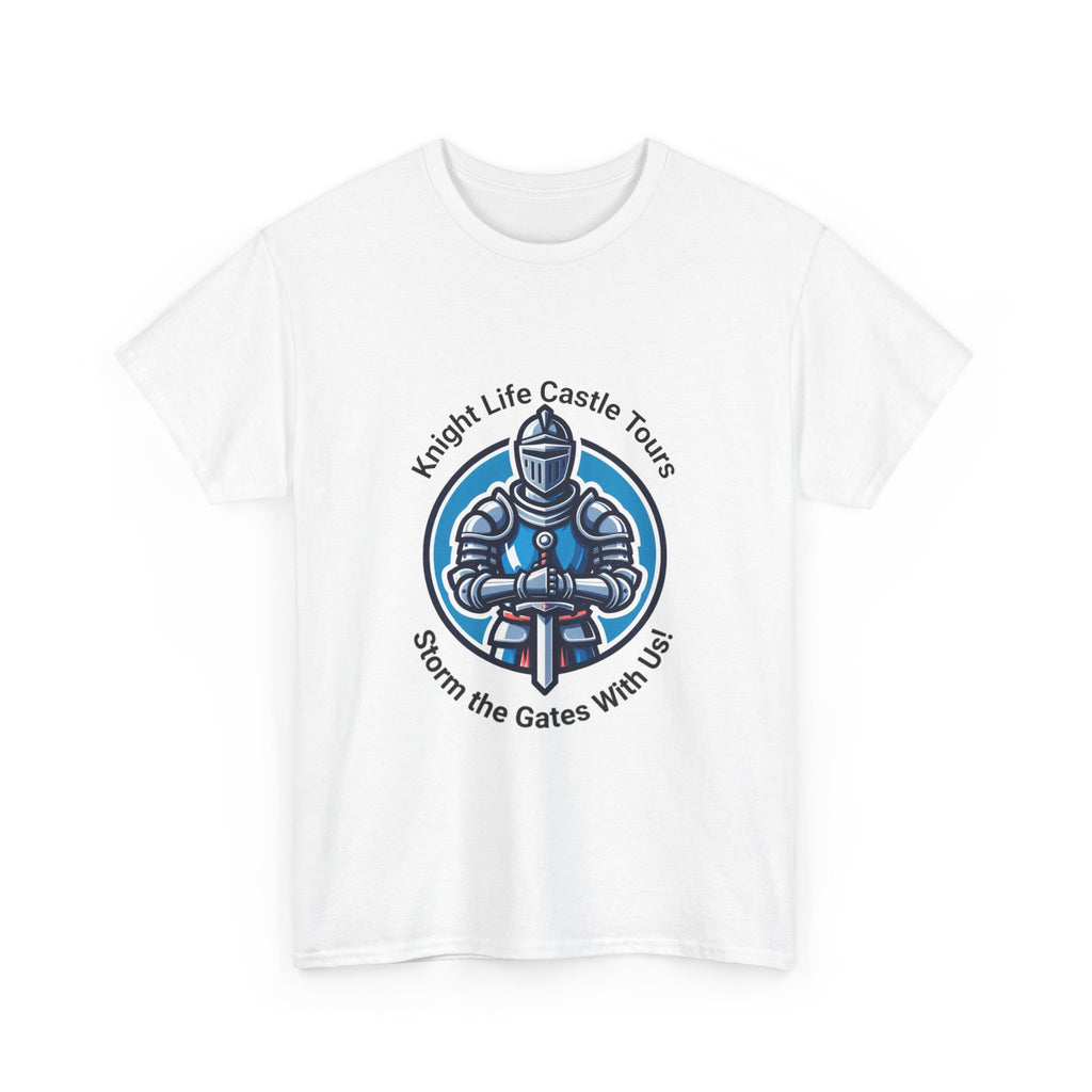 Knight Life Castle Tour Tee, Funny Graphic T-Shirt, Unisex Cotton Tee, Gift for Gamers, Summer Casual Wear, Adventure Theme Shirt