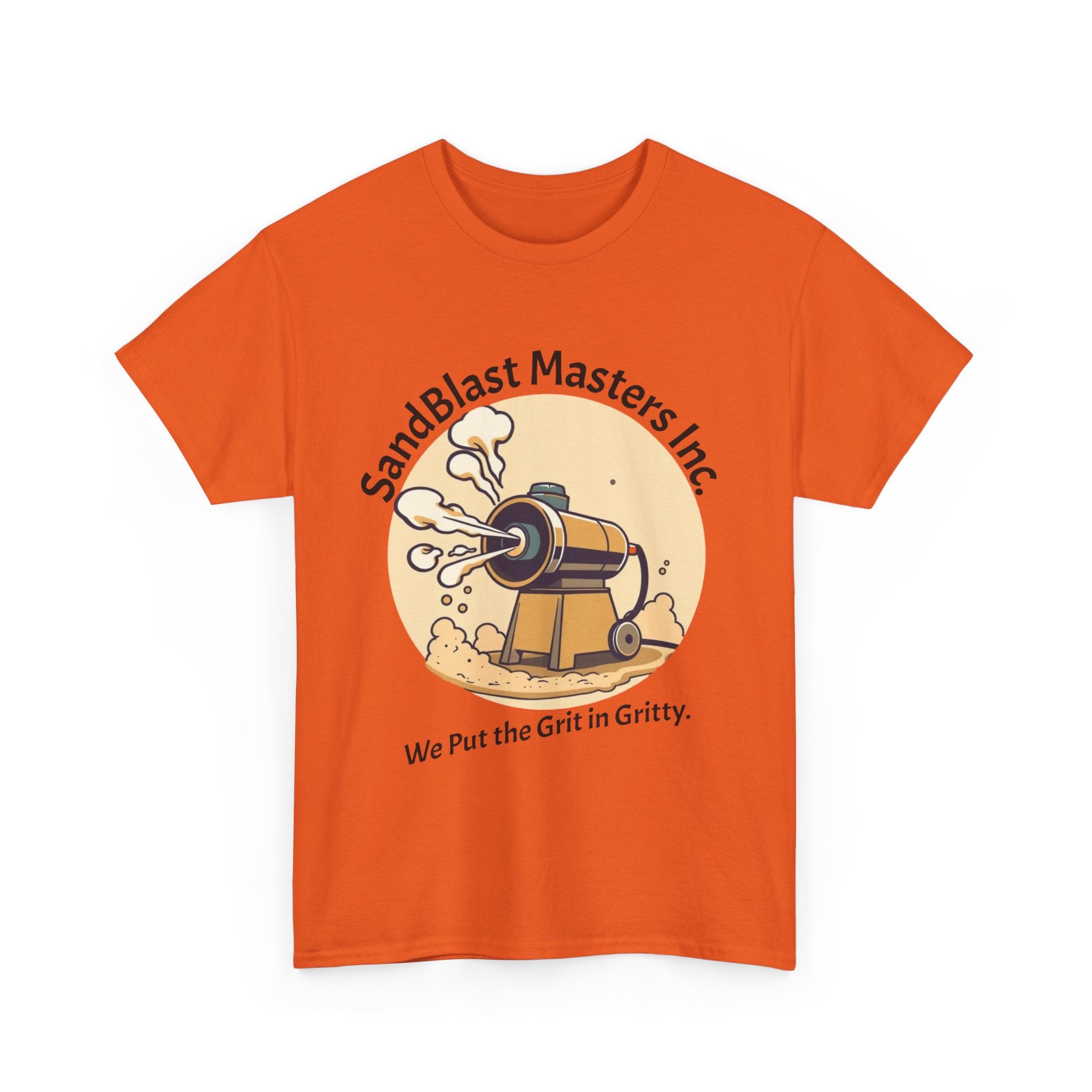 Sandblast Masters Inc. Unisex Heavy Cotton Tee - Casual Workwear, Graphic Tee, Gritty T-Shirt, Creative Gift, Comfortable Everyday Wear