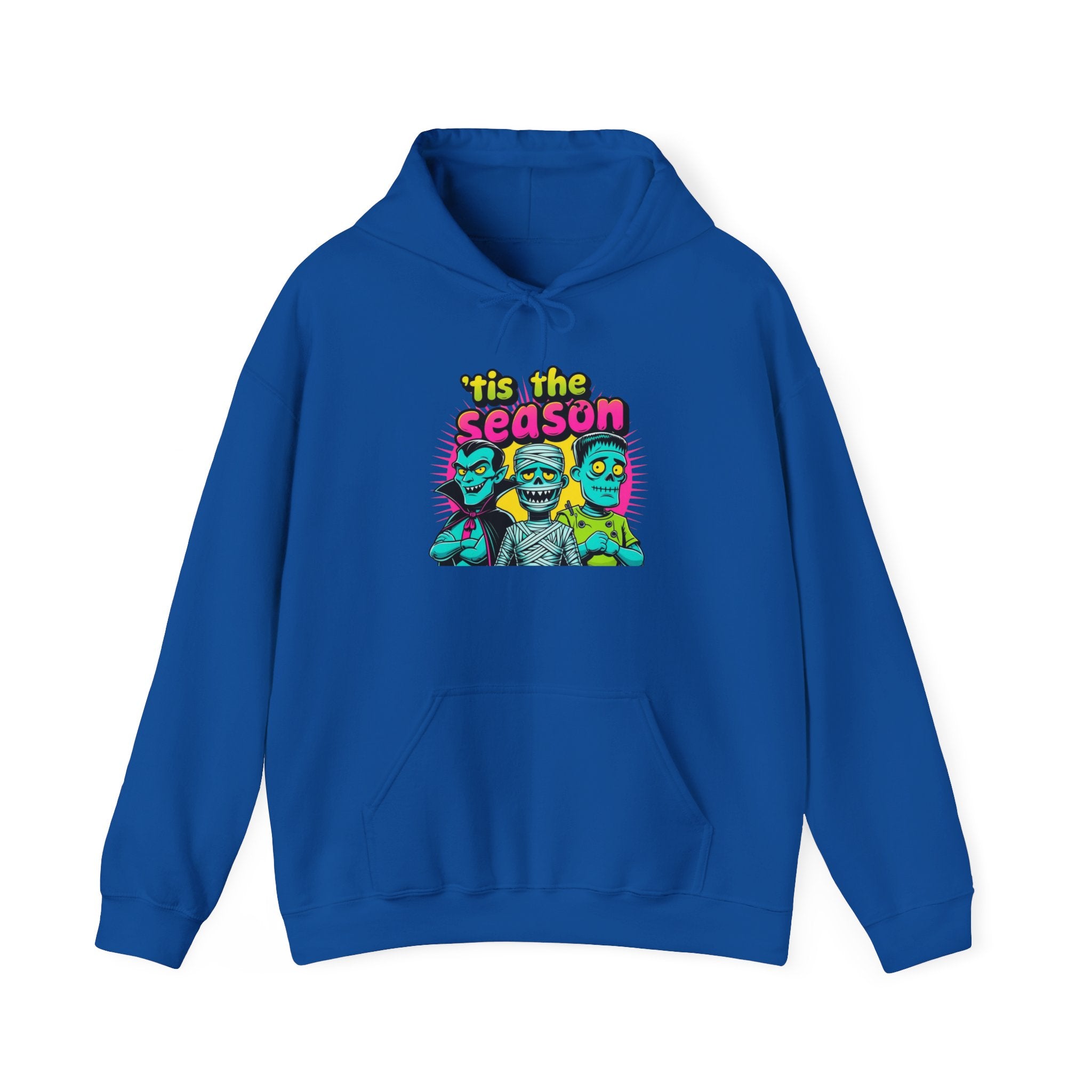 Tis the Season Monster Hoodie, Halloween Sweatshirt, Unisex Pullover, Cozy Fall Wear, Graphic Hoody, Cute Monster Gift