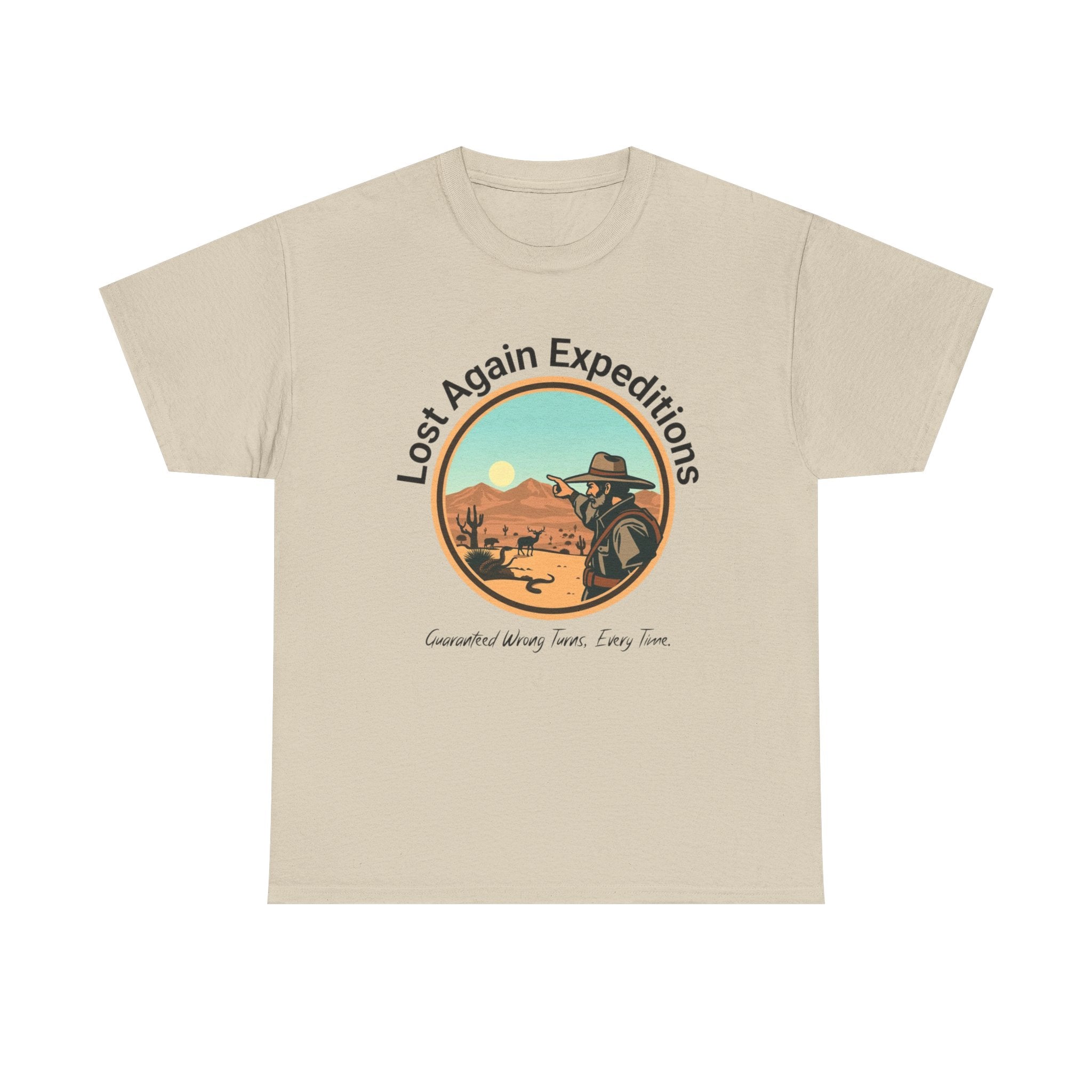 Vintage Adventure Graphic Tee, Lost Again Expeditions Shirt, Travel T-shirt, Unisex Cotton Top, Perfect Gift for Explorers