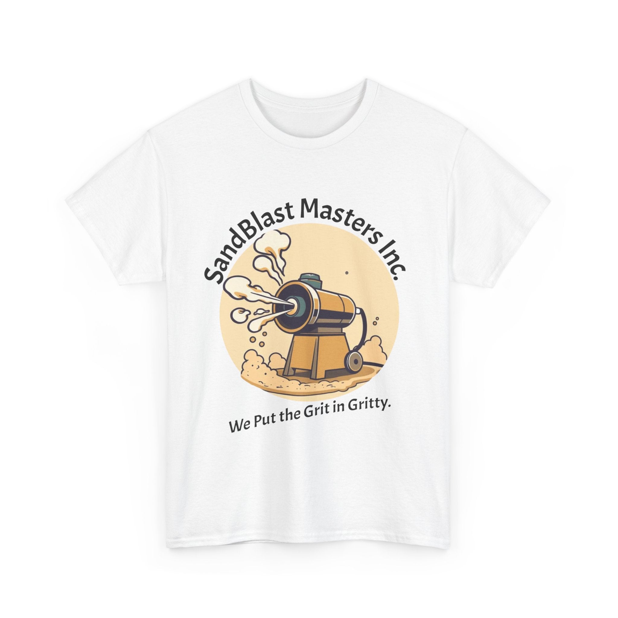 Sandblast Masters Inc. Unisex Heavy Cotton Tee - Casual Workwear, Graphic Tee, Gritty T-Shirt, Creative Gift, Comfortable Everyday Wear