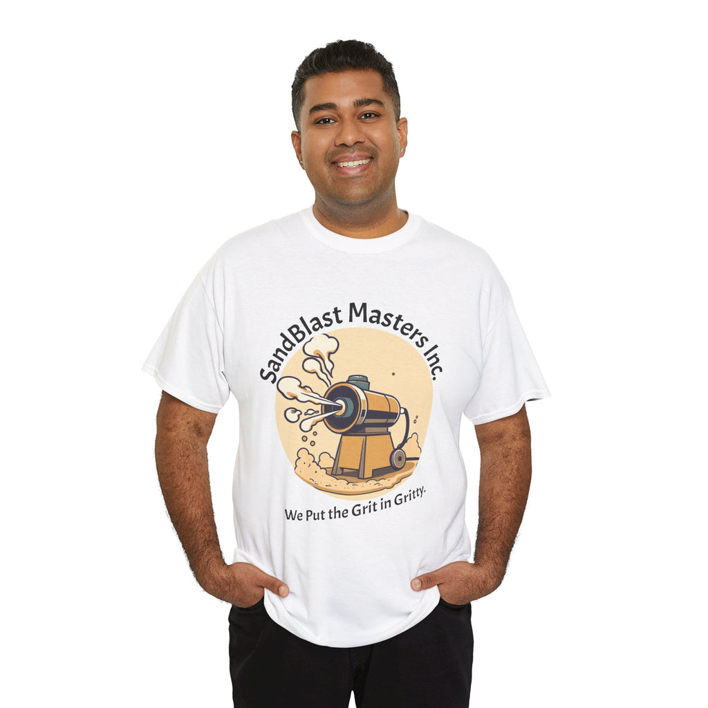 Sandblast Masters Inc. Unisex Heavy Cotton Tee - Casual Workwear, Graphic Tee, Gritty T-Shirt, Creative Gift, Comfortable Everyday Wear