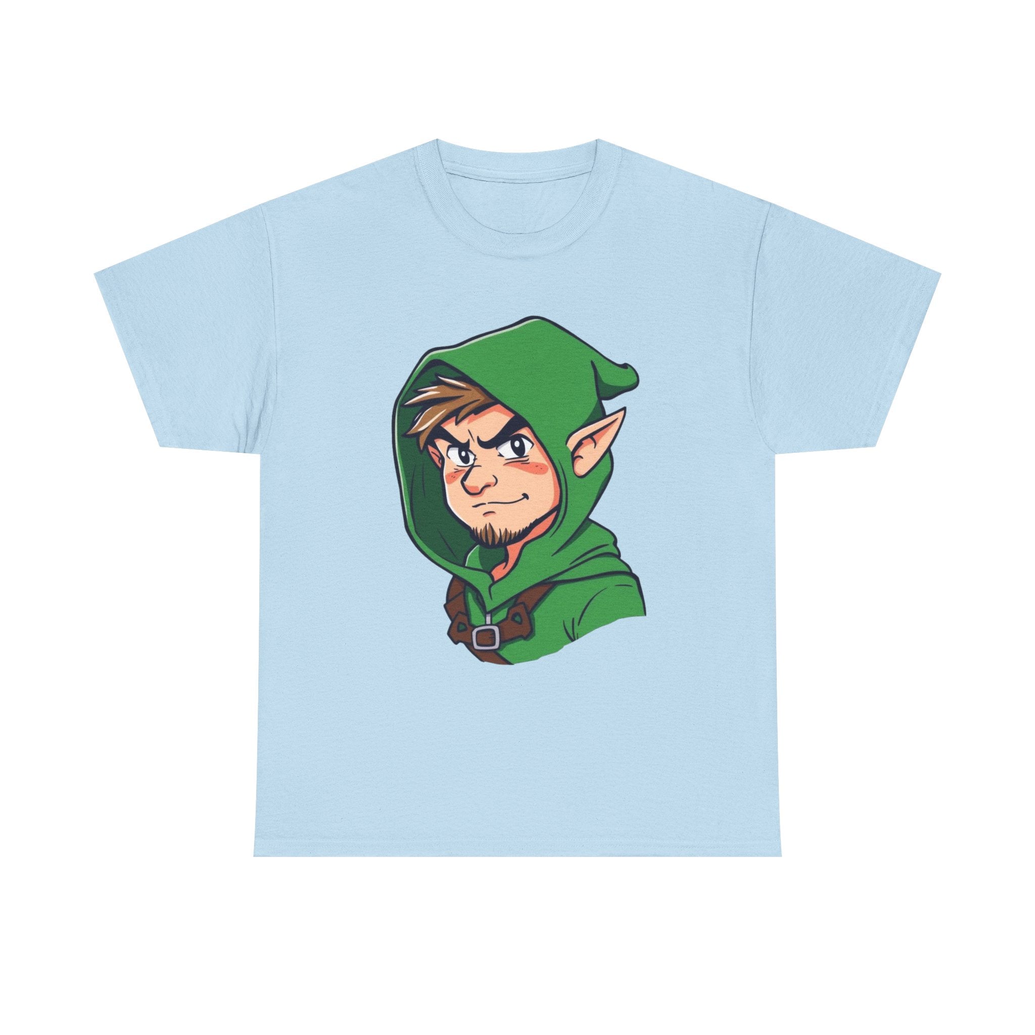Robin Hood-Inspired Unisex Heavy Cotton Tee, Gamer Gift, Fantasy T-Shirt, Geeky Apparel, Celebration Wear, Unique Costume Tee