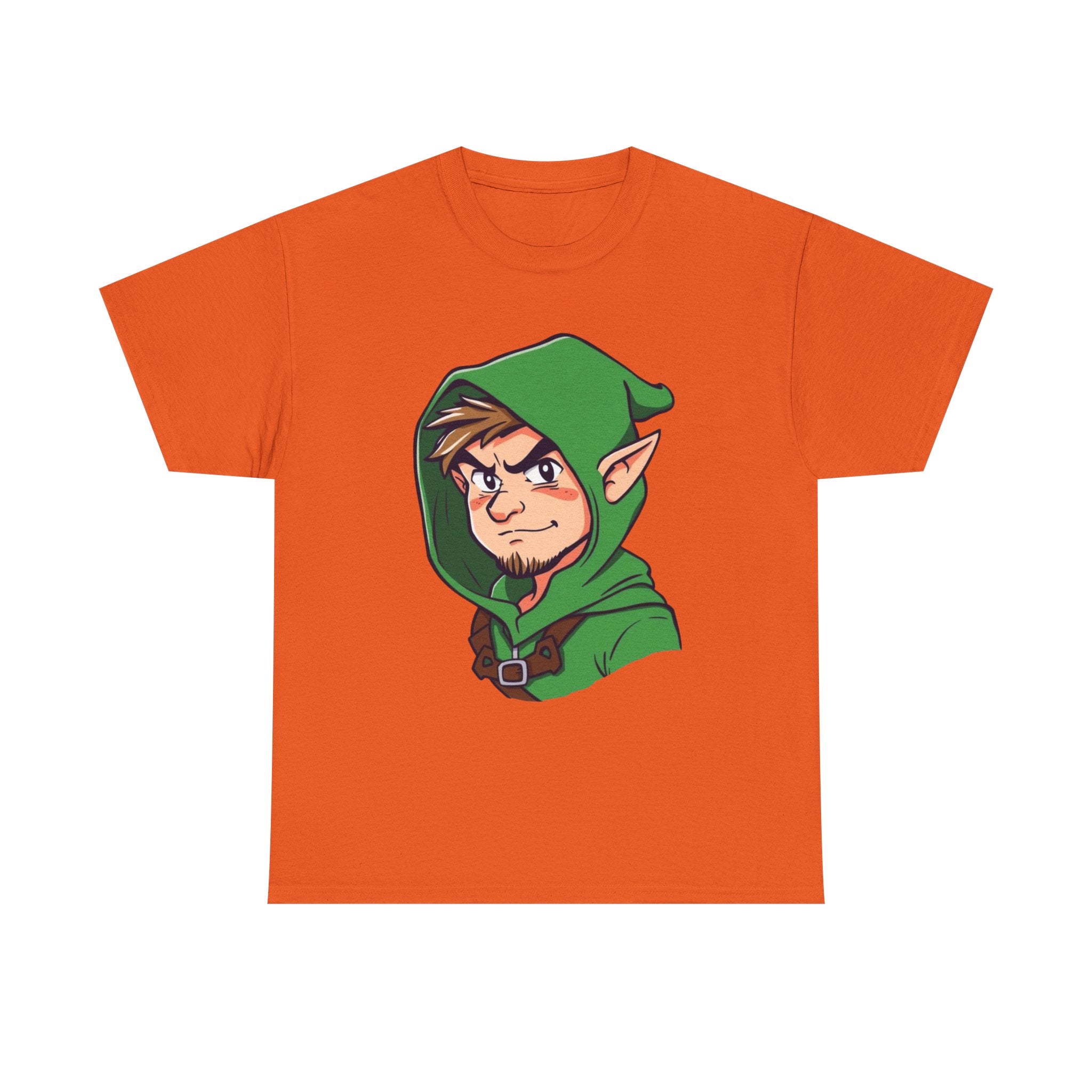 Robin Hood-Inspired Unisex Heavy Cotton Tee, Gamer Gift, Fantasy T-Shirt, Geeky Apparel, Celebration Wear, Unique Costume Tee