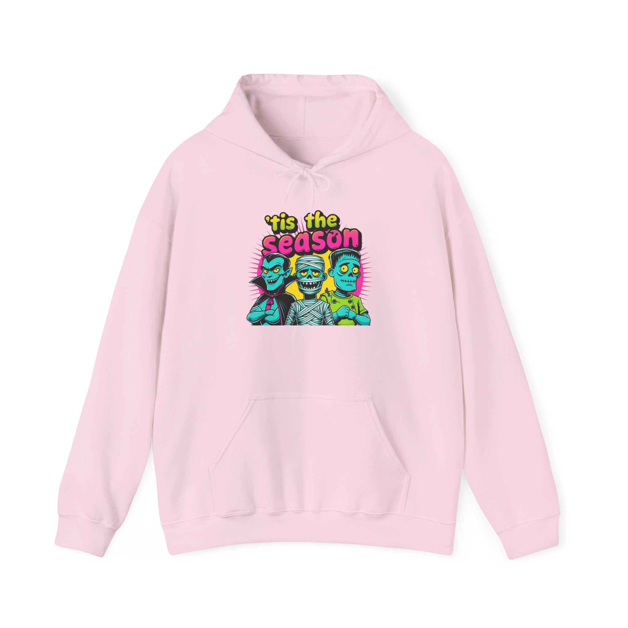 Tis the Season Monster Hoodie, Halloween Sweatshirt, Unisex Pullover, Cozy Fall Wear, Graphic Hoody, Cute Monster Gift