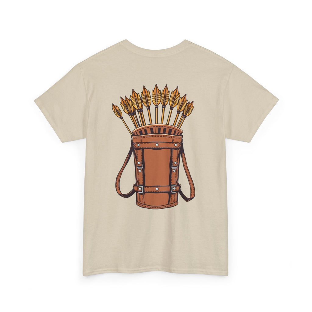 Robin Hood-Inspired Unisex Heavy Cotton Tee, Gamer Gift, Fantasy T-Shirt, Geeky Apparel, Celebration Wear, Unique Costume Tee